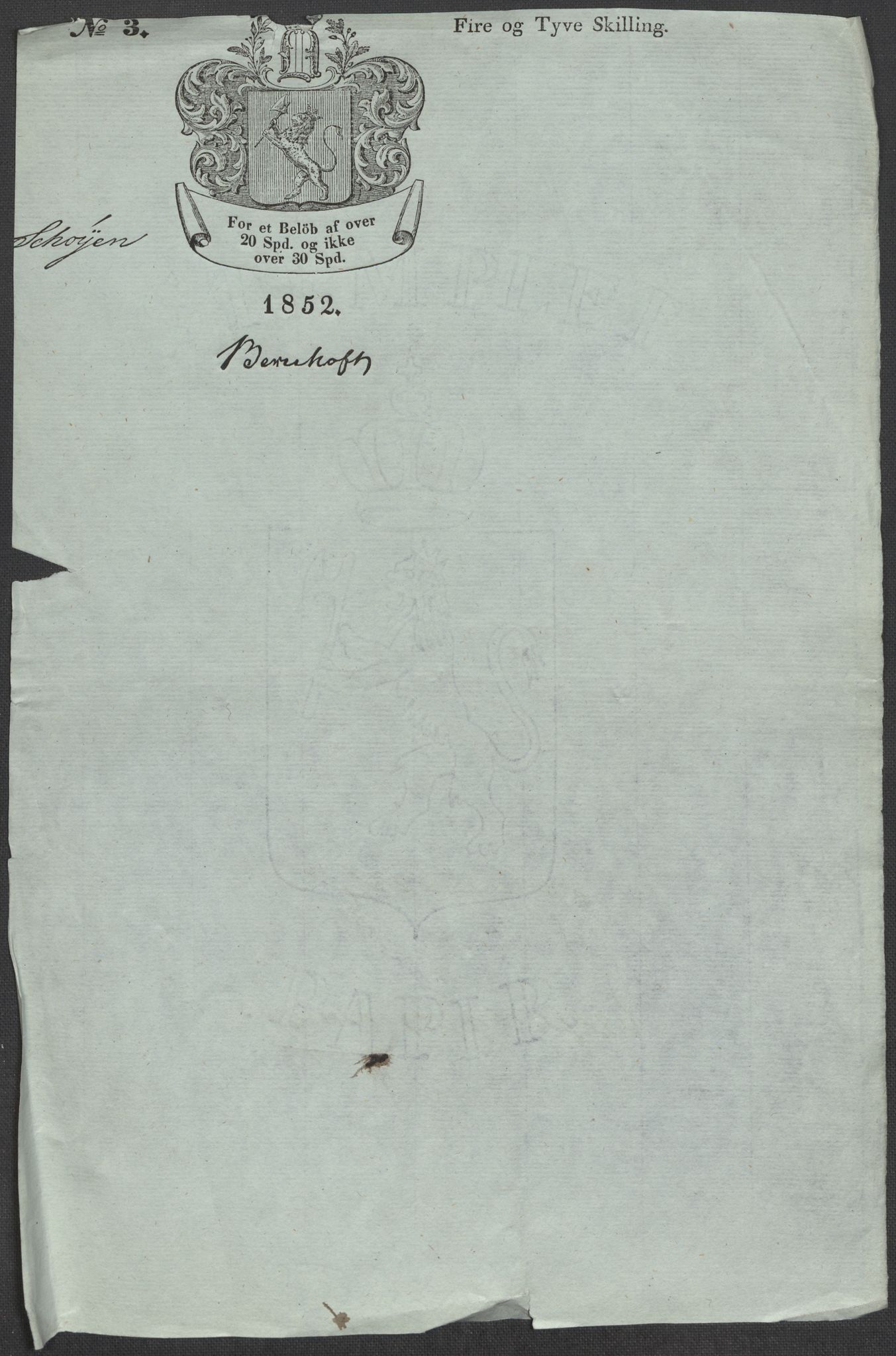 Rentekammeret inntil 1814, Reviderte regnskaper, Mindre regnskaper, AV/RA-EA-4068/Rf/Rfe/L0003: Bergen. Bragernes, 1789, s. 276