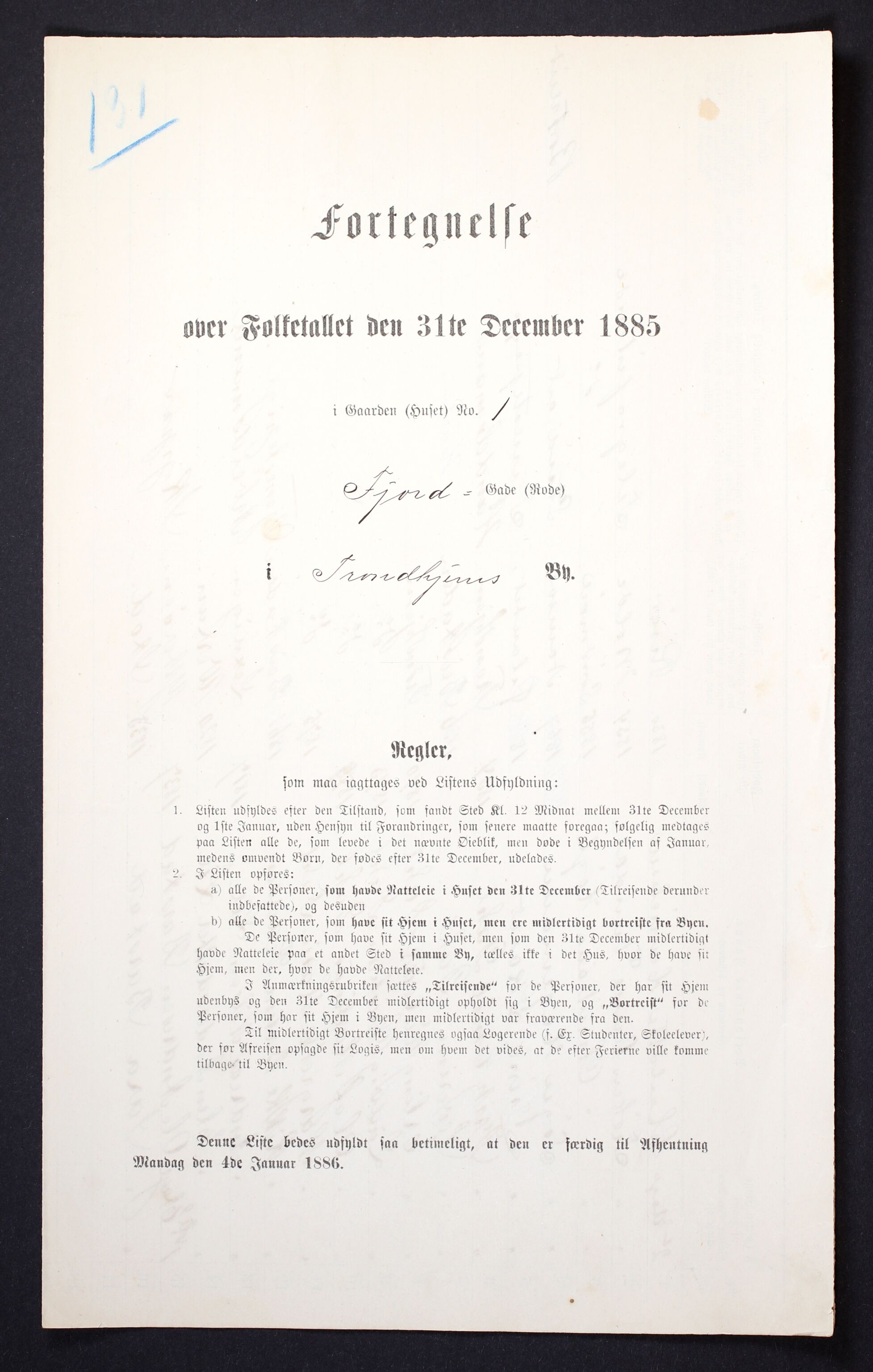SAT, Folketelling 1885 for 1601 Trondheim kjøpstad, 1885, s. 817