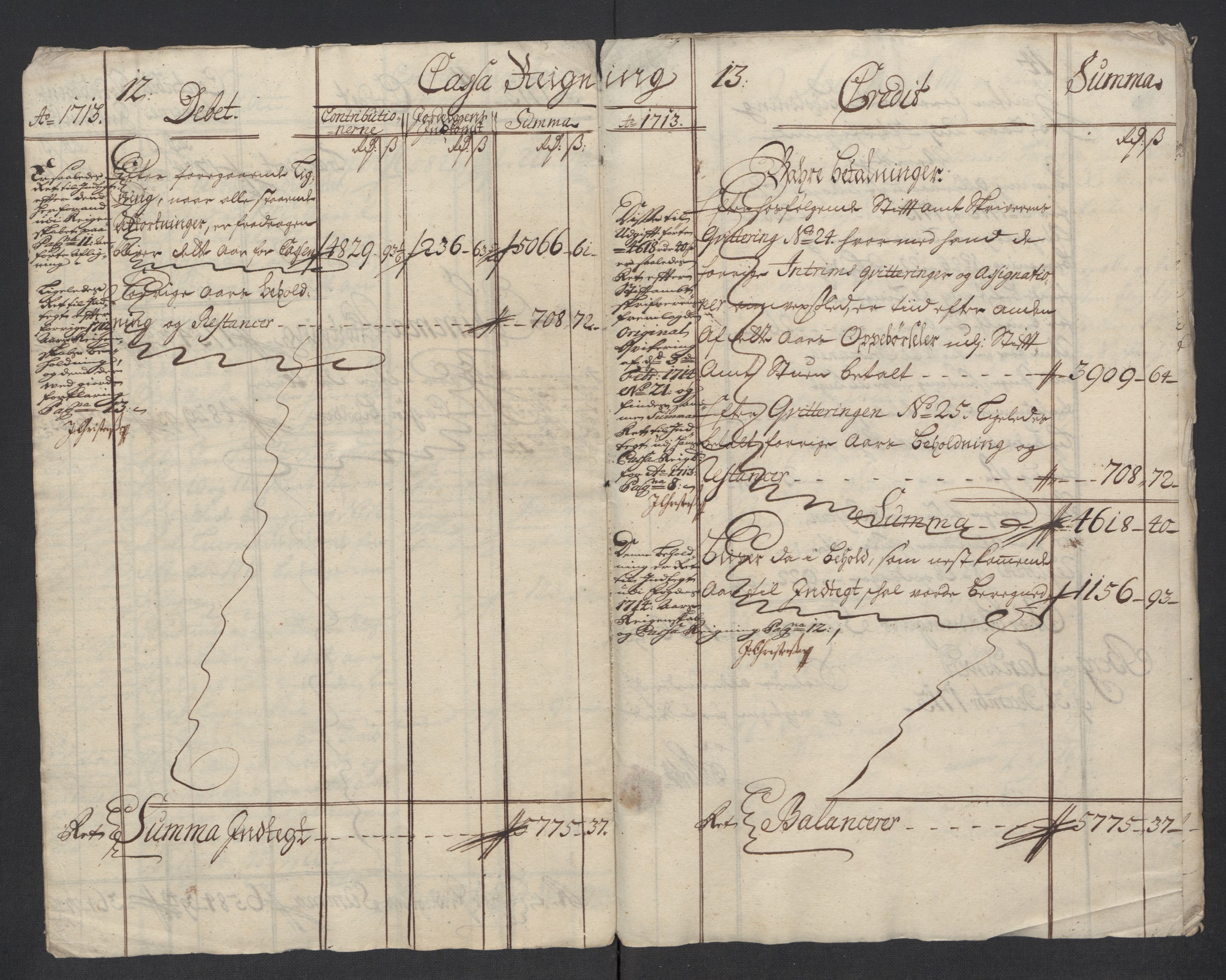 Rentekammeret inntil 1814, Reviderte regnskaper, Fogderegnskap, AV/RA-EA-4092/R24/L1588: Fogderegnskap Numedal og Sandsvær, 1713, s. 10