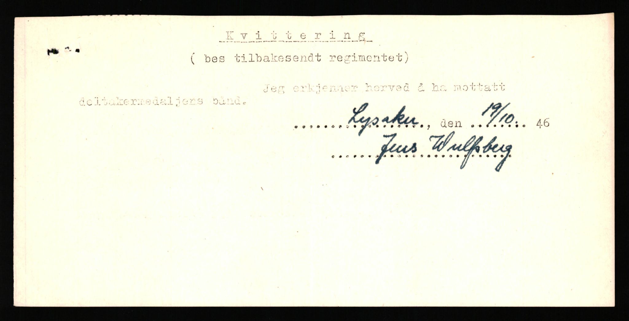 Forsvaret, Jegerkorpset - Akershus infantriregiment nr. 4, AV/RA-RAFA-2947/D/Dd/L0056: DELTAKERMEDALJEN 2. VERDENSKRIG BOKS 4 N-Ø, 1945-1950, s. 1096