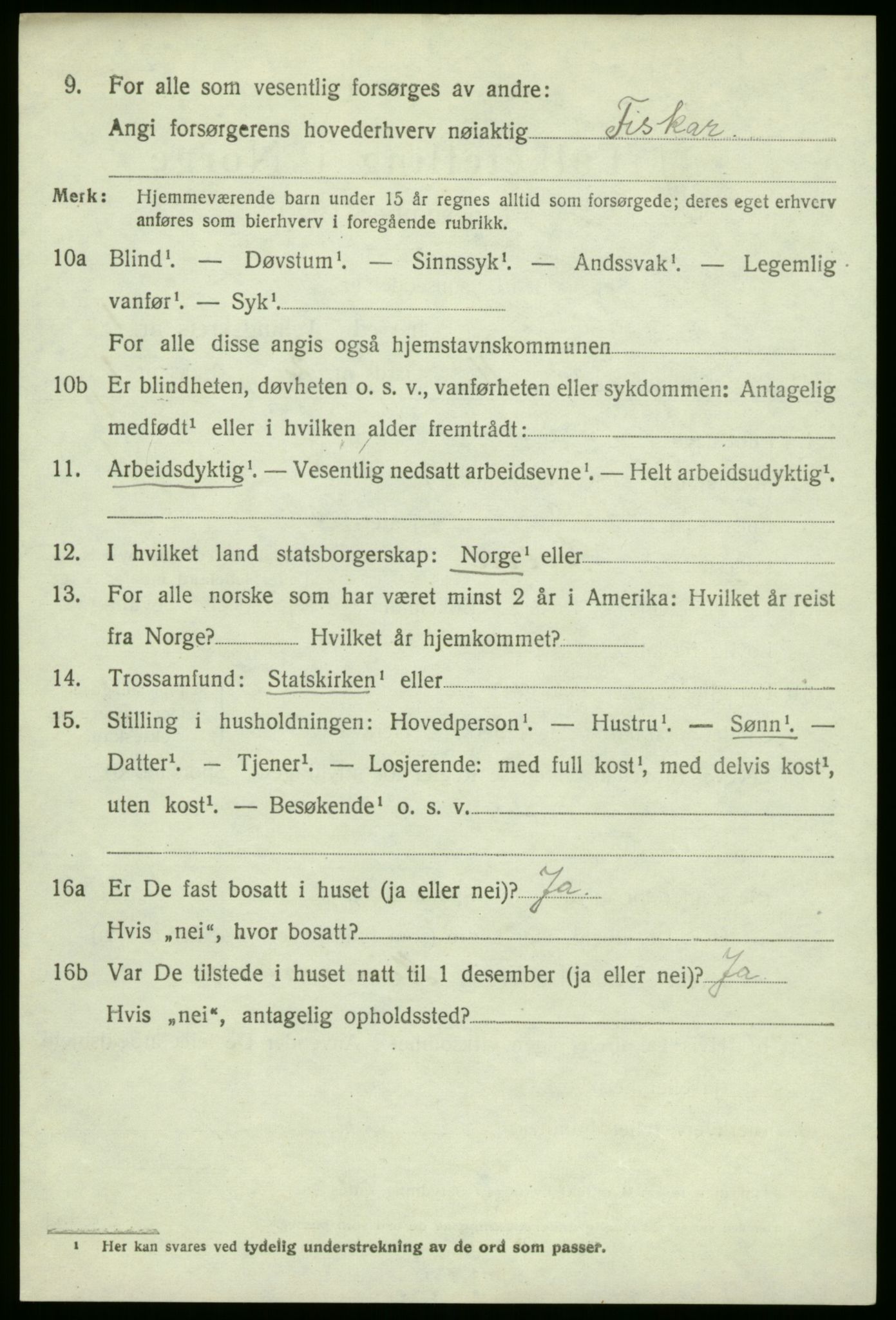 SAB, Folketelling 1920 for 1412 Solund herred, 1920, s. 801