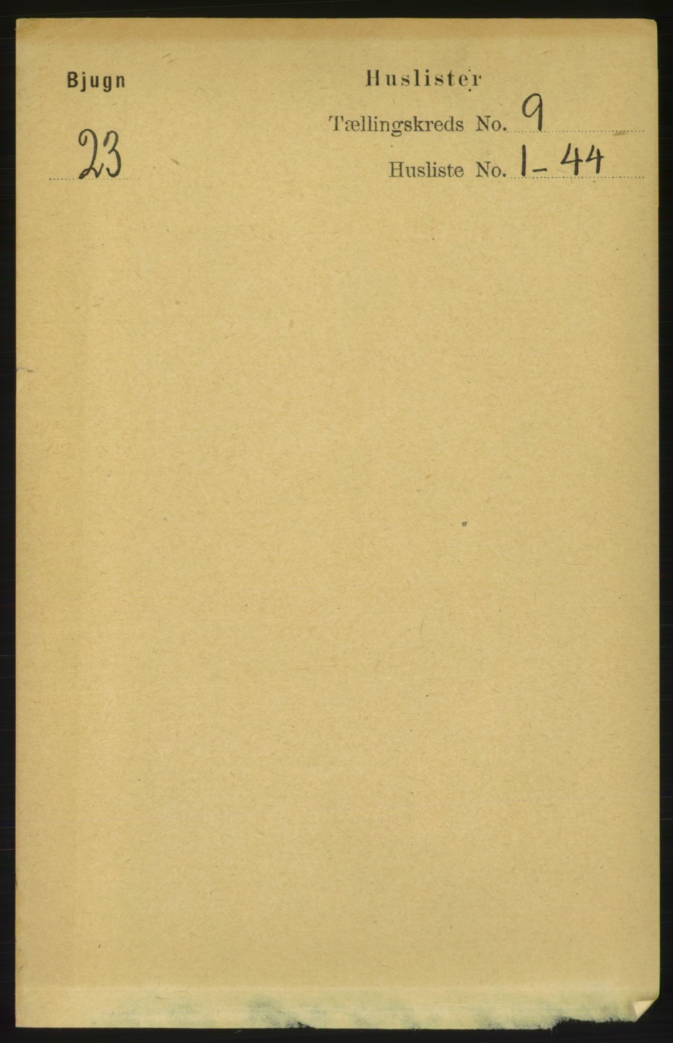 RA, Folketelling 1891 for 1627 Bjugn herred, 1891, s. 2336