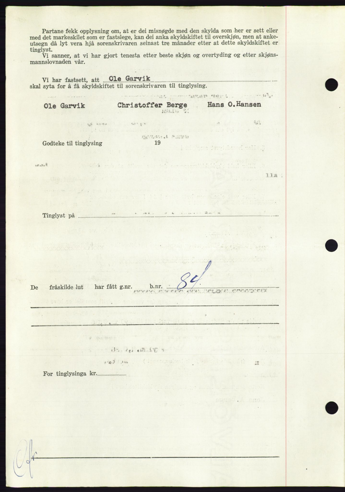 Søre Sunnmøre sorenskriveri, AV/SAT-A-4122/1/2/2C/L0090: Pantebok nr. 16A, 1951-1951, Dagboknr: 2216/1951