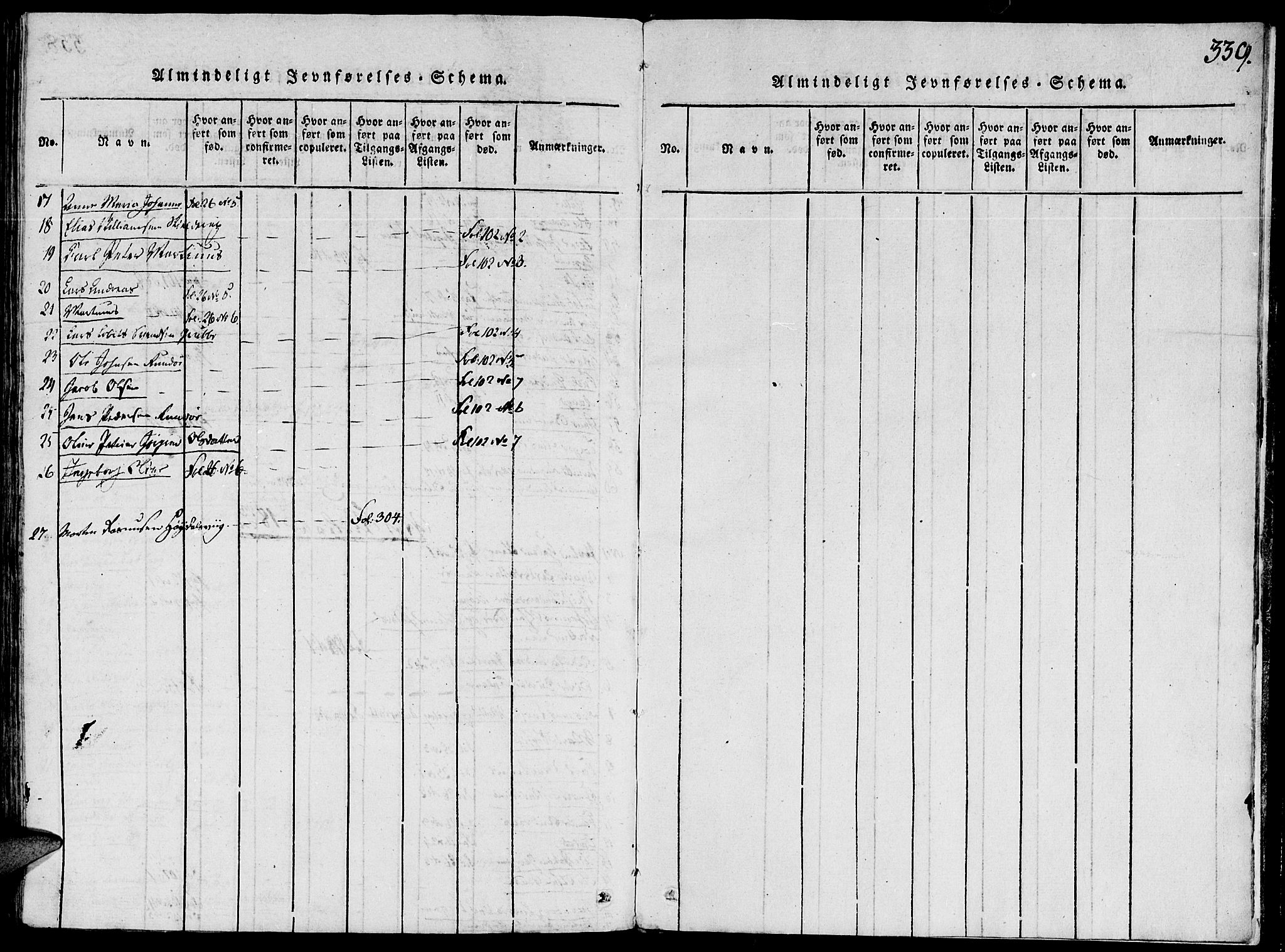 Ministerialprotokoller, klokkerbøker og fødselsregistre - Møre og Romsdal, SAT/A-1454/507/L0069: Ministerialbok nr. 507A04, 1816-1841, s. 339