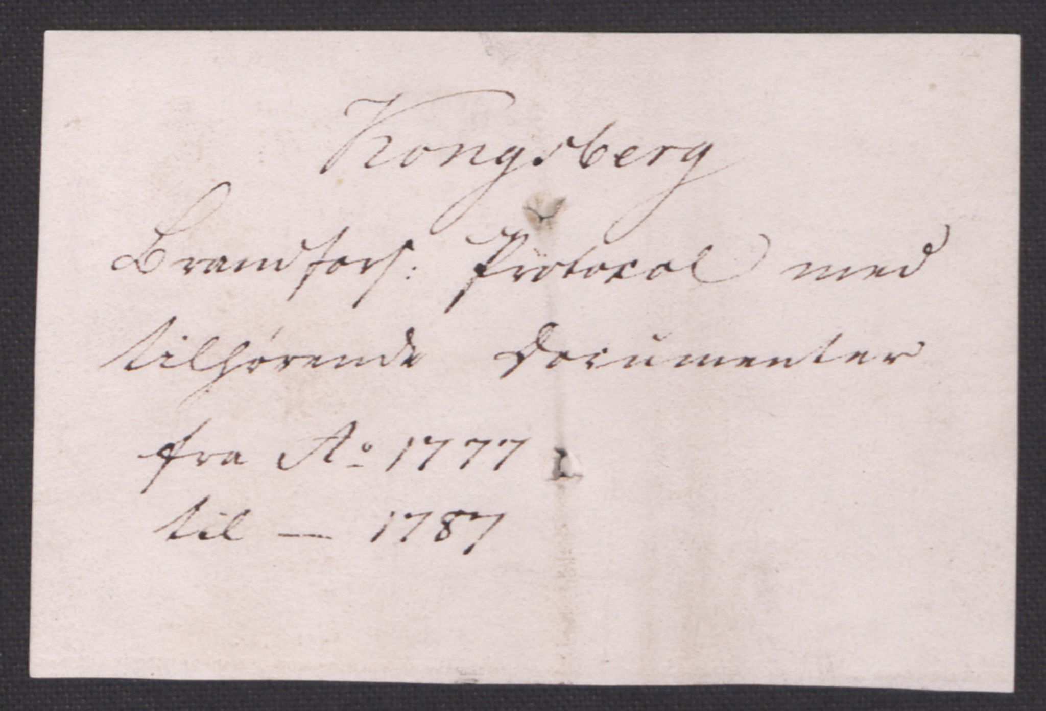 Kommersekollegiet, Brannforsikringskontoret 1767-1814, RA/EA-5458/F/Fa/L0031/0003: Kongsberg / Dokumenter, 1807-1817