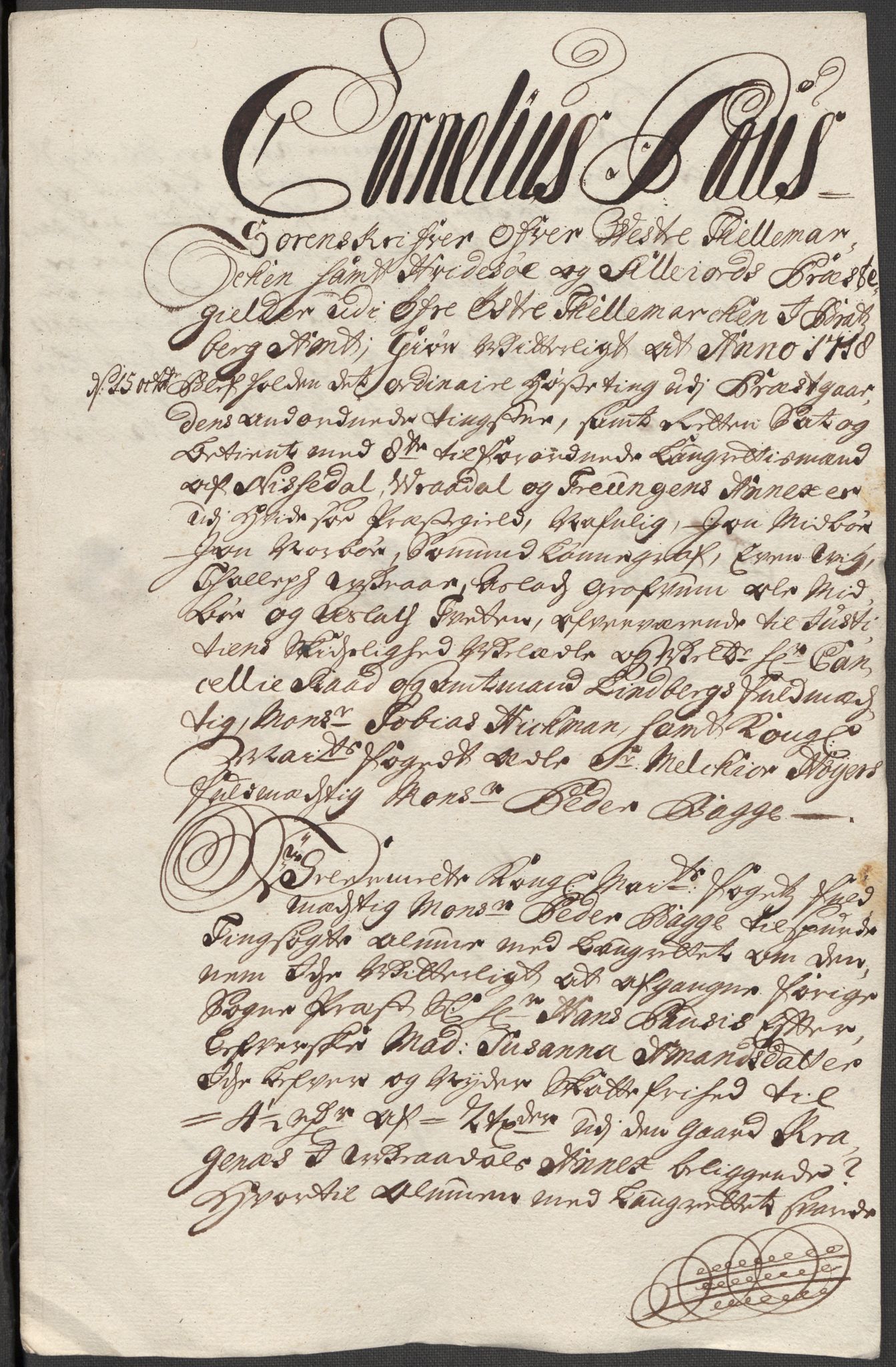 Rentekammeret inntil 1814, Reviderte regnskaper, Fogderegnskap, AV/RA-EA-4092/R36/L2130: Fogderegnskap Øvre og Nedre Telemark og Bamble, 1718, s. 275