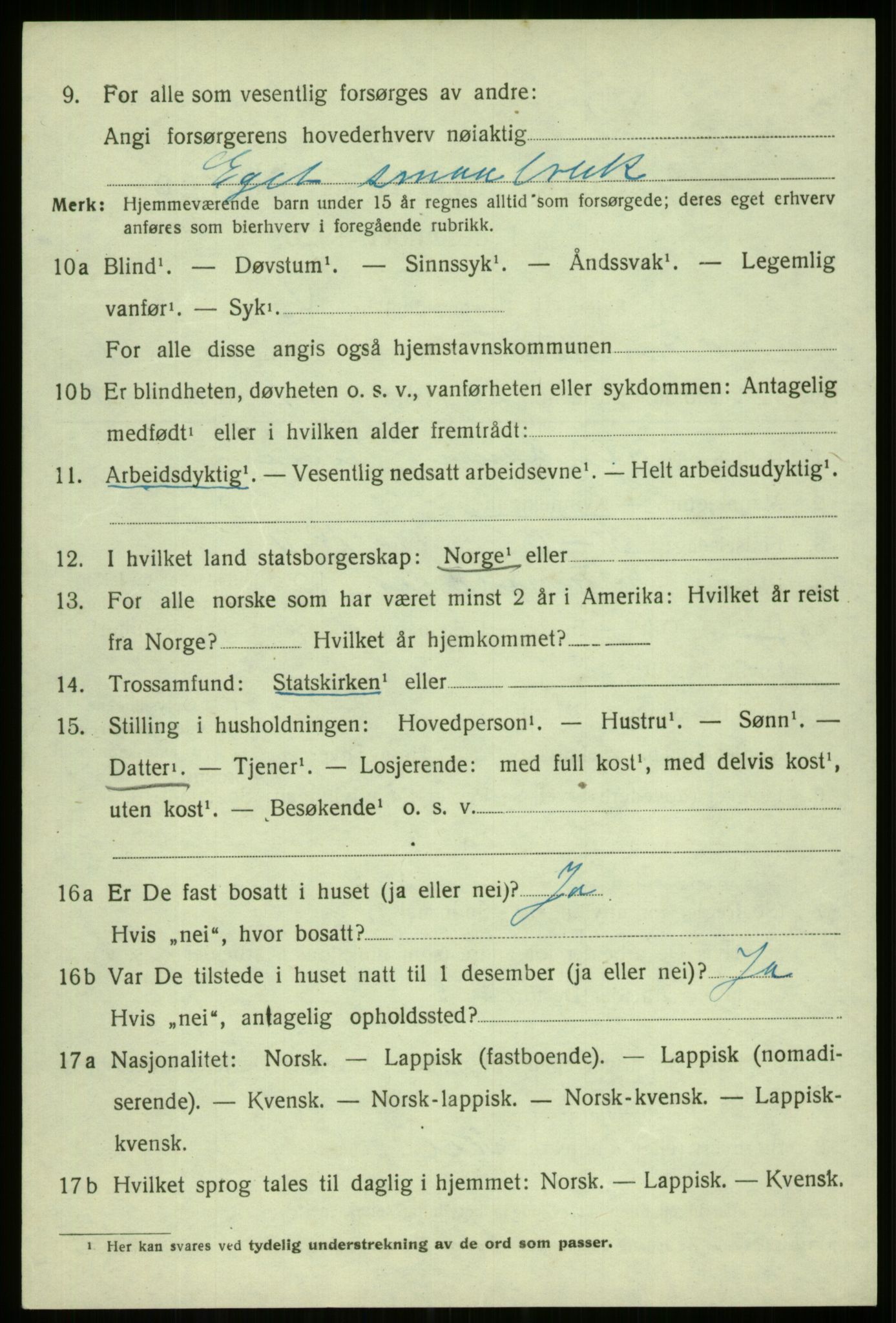 SATØ, Folketelling 1920 for 1914 Trondenes herred, 1920, s. 3390