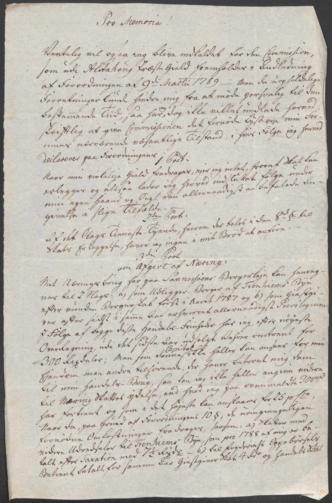 Rentekammeret inntil 1814, Reviderte regnskaper, Mindre regnskaper, AV/RA-EA-4068/Rf/Rfe/L0014: Helgeland fogderi, 1789, s. 452