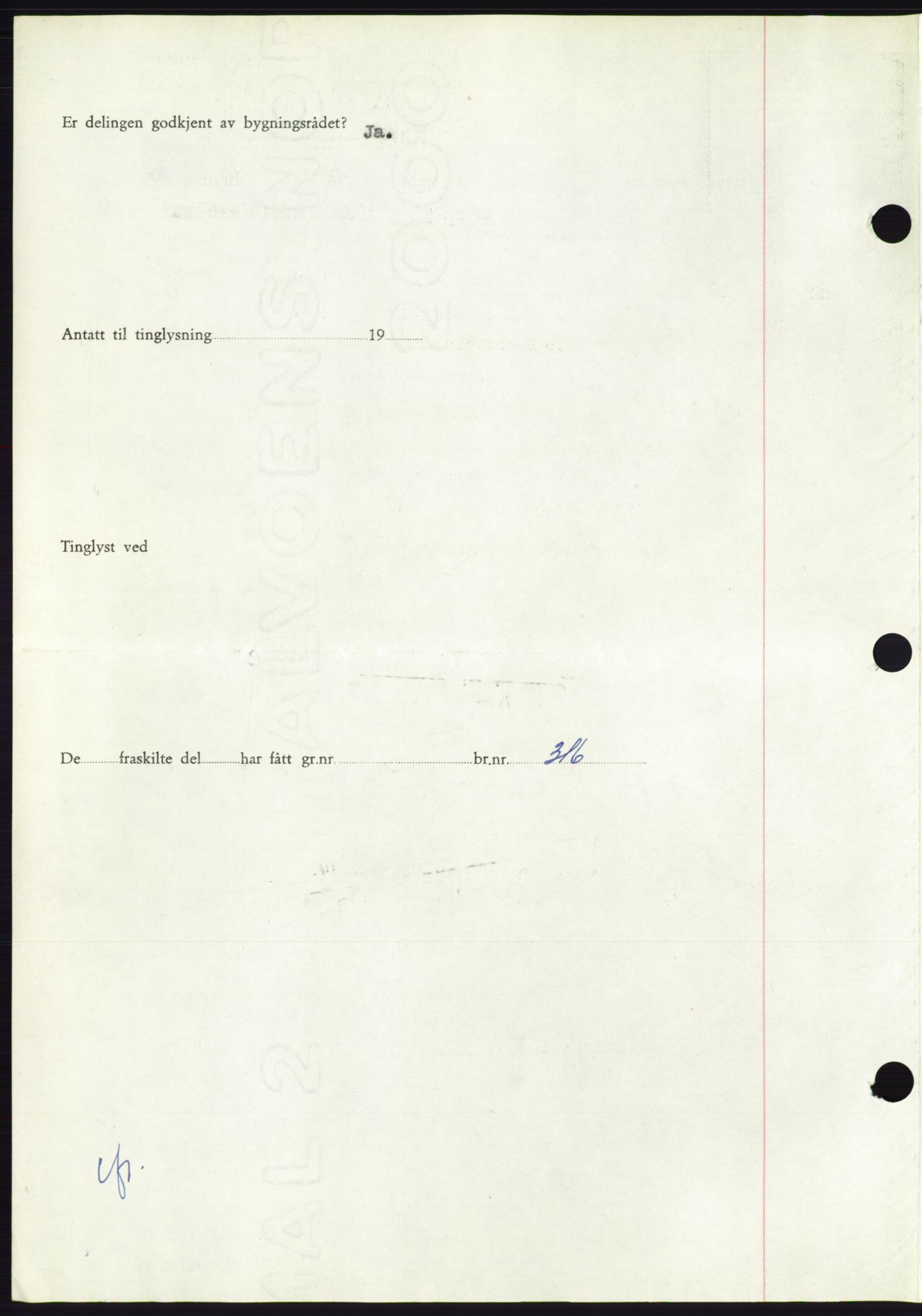 Søre Sunnmøre sorenskriveri, AV/SAT-A-4122/1/2/2C/L0099: Pantebok nr. 25A, 1954-1954, Dagboknr: 2602/1954