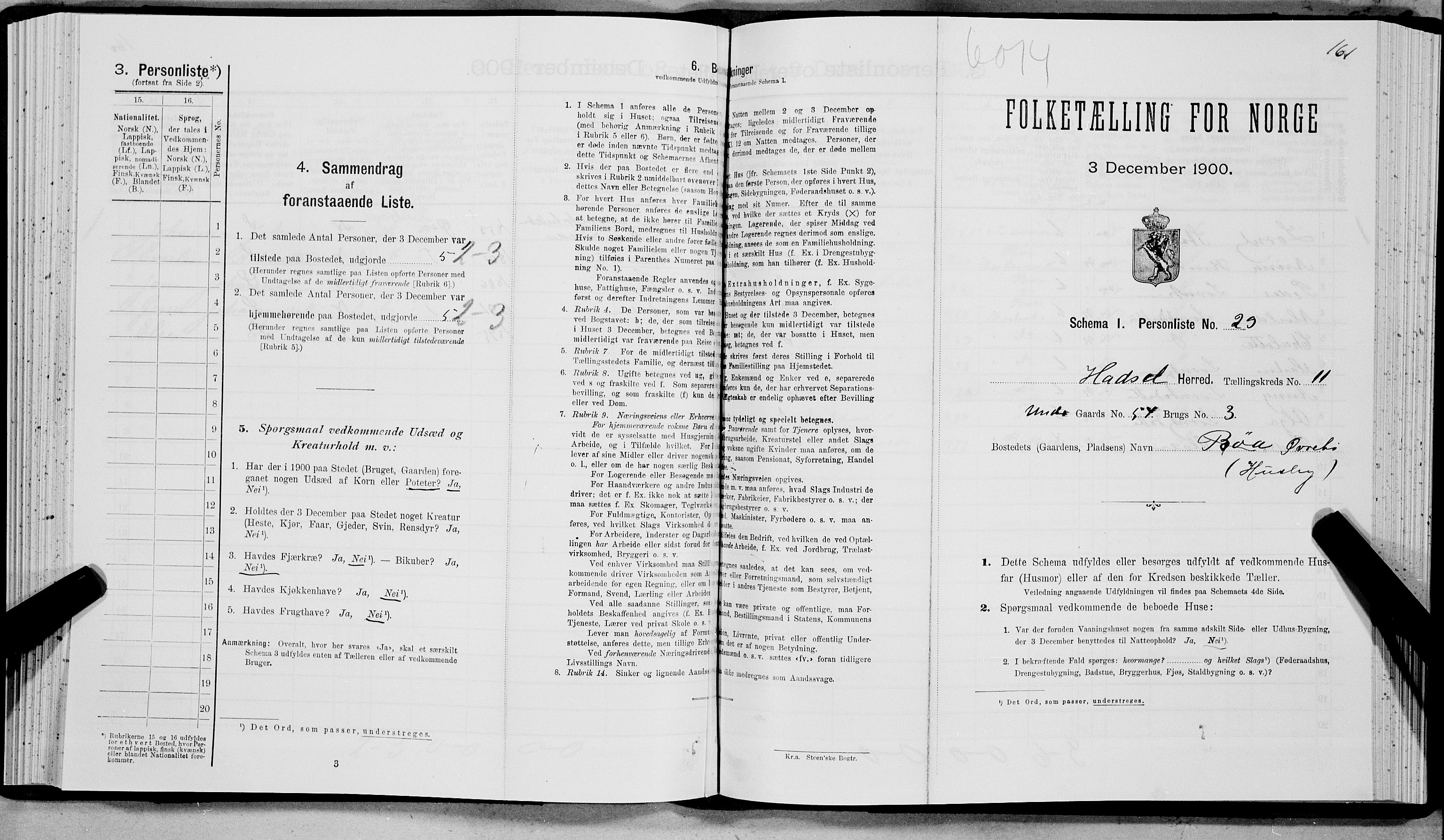 SAT, Folketelling 1900 for 1866 Hadsel herred, 1900, s. 971