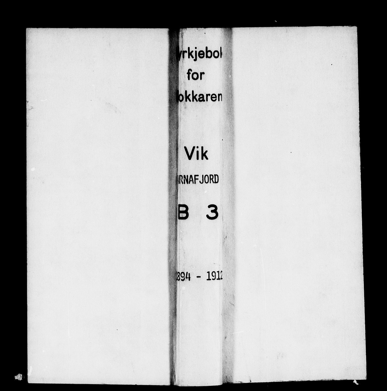 Vik sokneprestembete, SAB/A-81501: Klokkerbok nr. B 3, 1894-1912