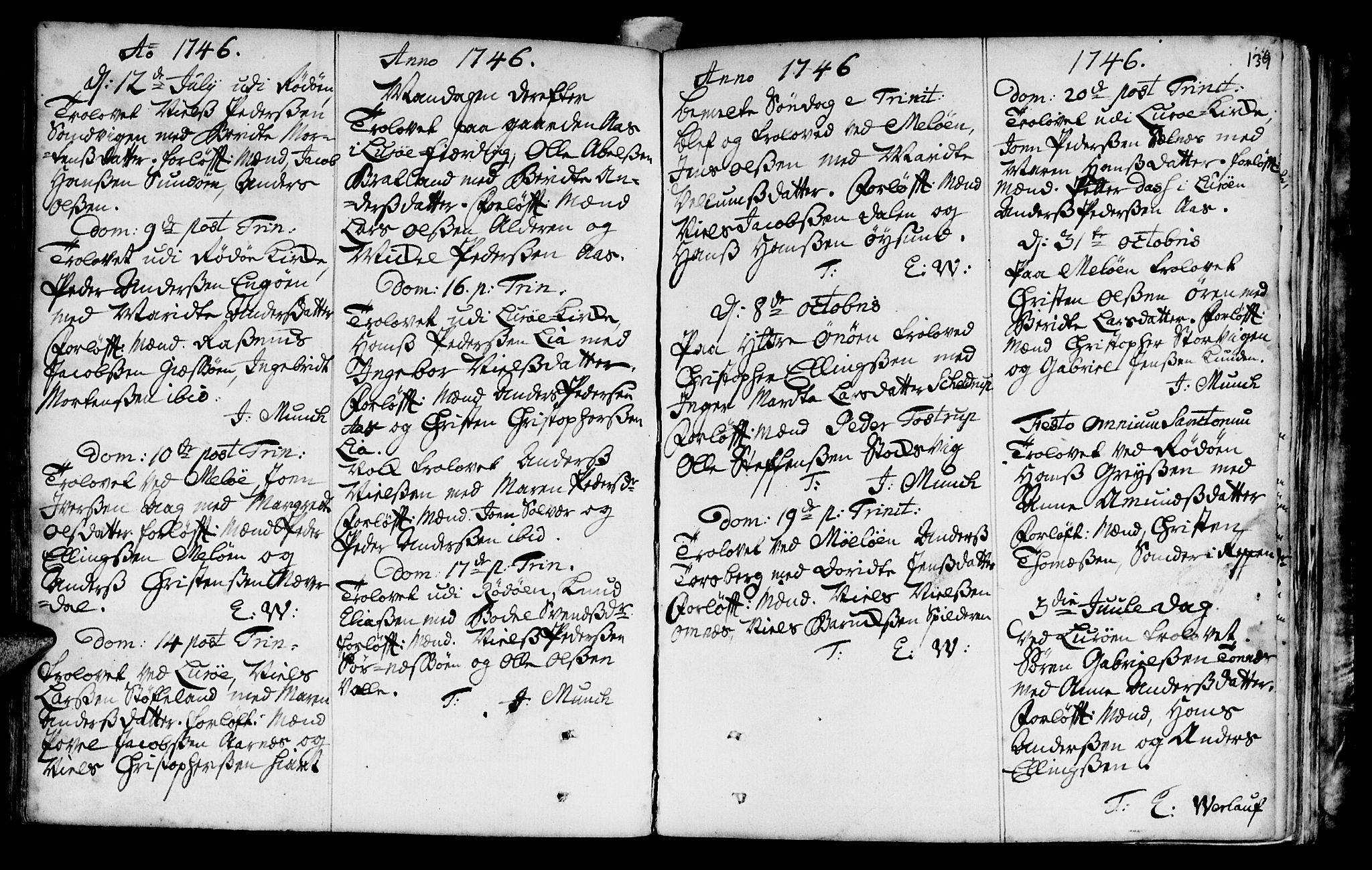 Ministerialprotokoller, klokkerbøker og fødselsregistre - Nordland, AV/SAT-A-1459/841/L0586: Ministerialbok nr. 841A01, 1739-1750, s. 139