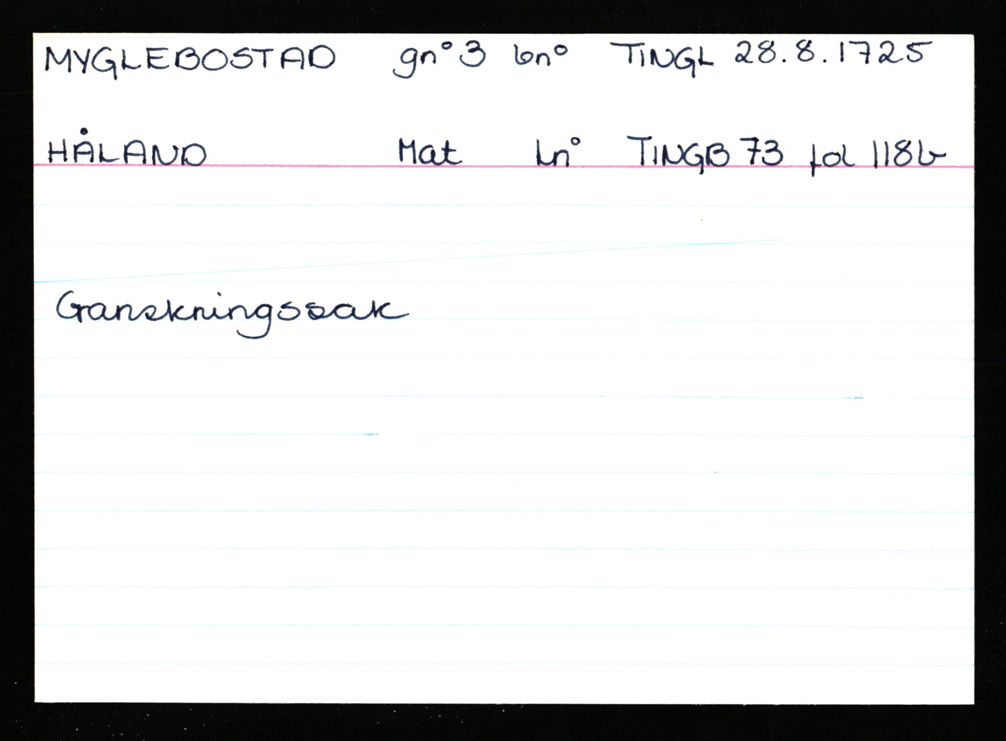 Statsarkivet i Stavanger, AV/SAST-A-101971/03/Y/Ym/L0039: Åstedskort sortert etter gårdsnavn: Mo - Myglebostad, 1600-1950, s. 735