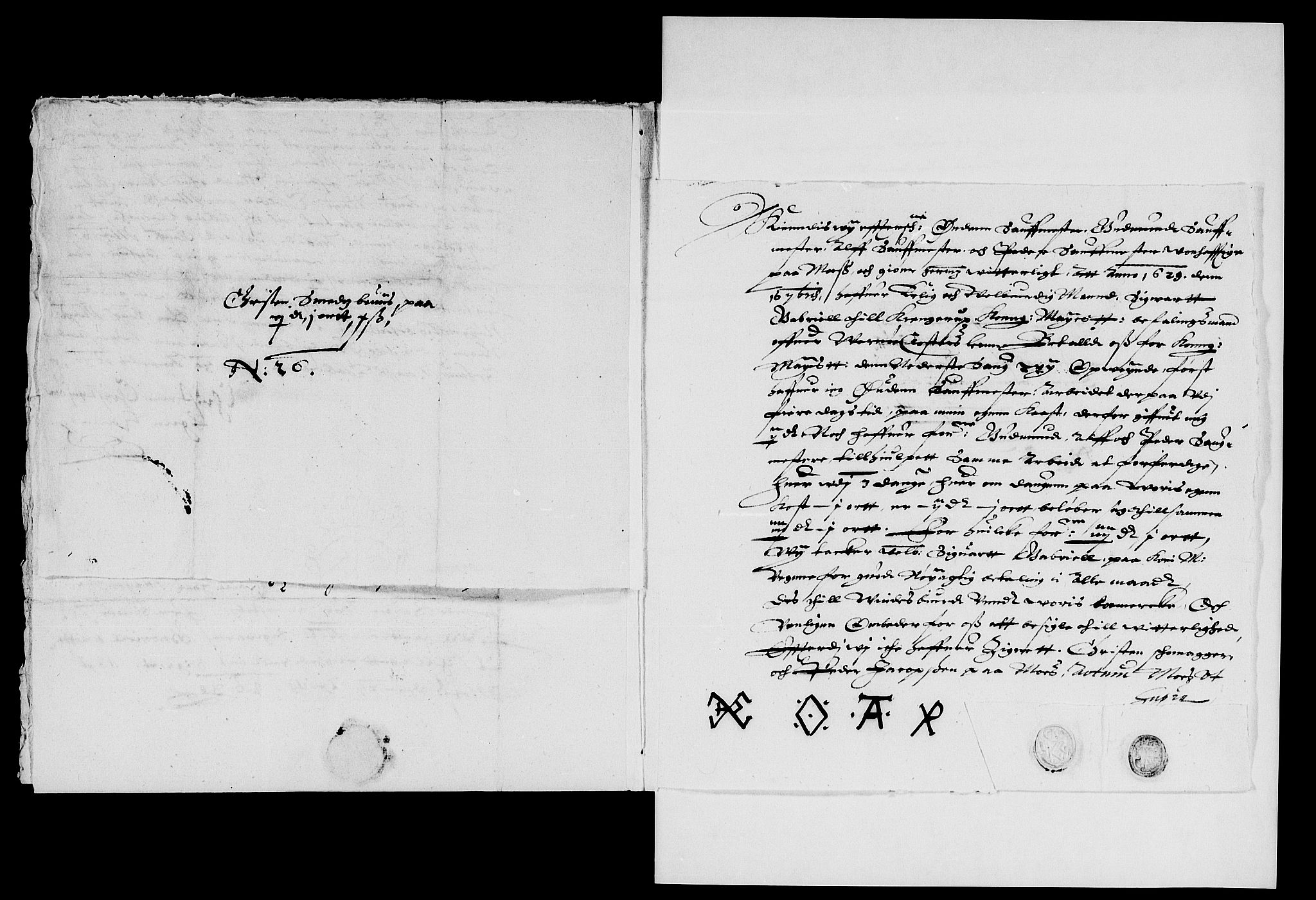 Rentekammeret inntil 1814, Reviderte regnskaper, Lensregnskaper, AV/RA-EA-5023/R/Rb/Rba/L0095: Akershus len, 1629-1630