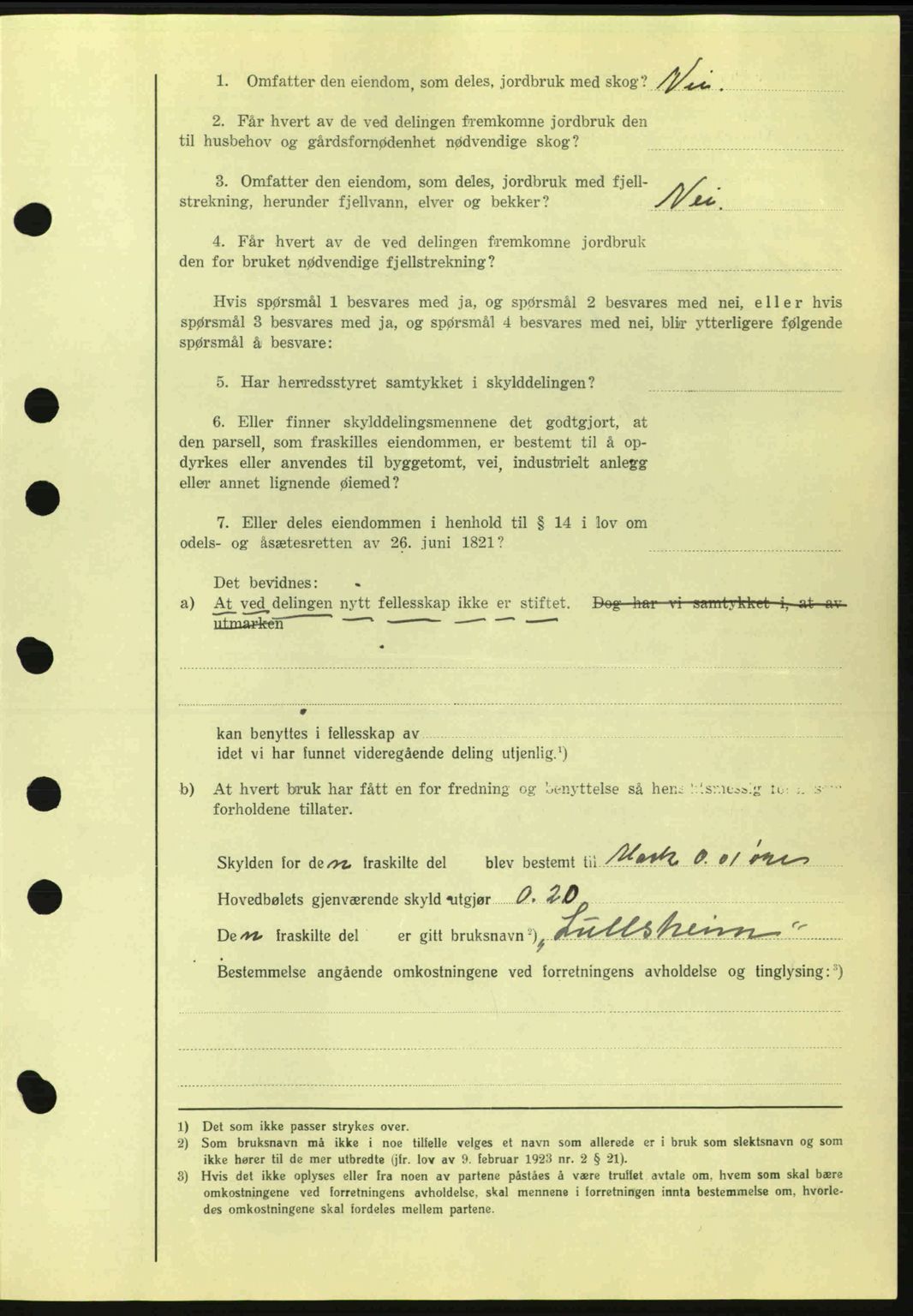 Midhordland sorenskriveri, SAB/A-3001/1/G/Gb/Gbh/L0005: Pantebok nr. A9-10, 1938-1938, Dagboknr: 2520/1938