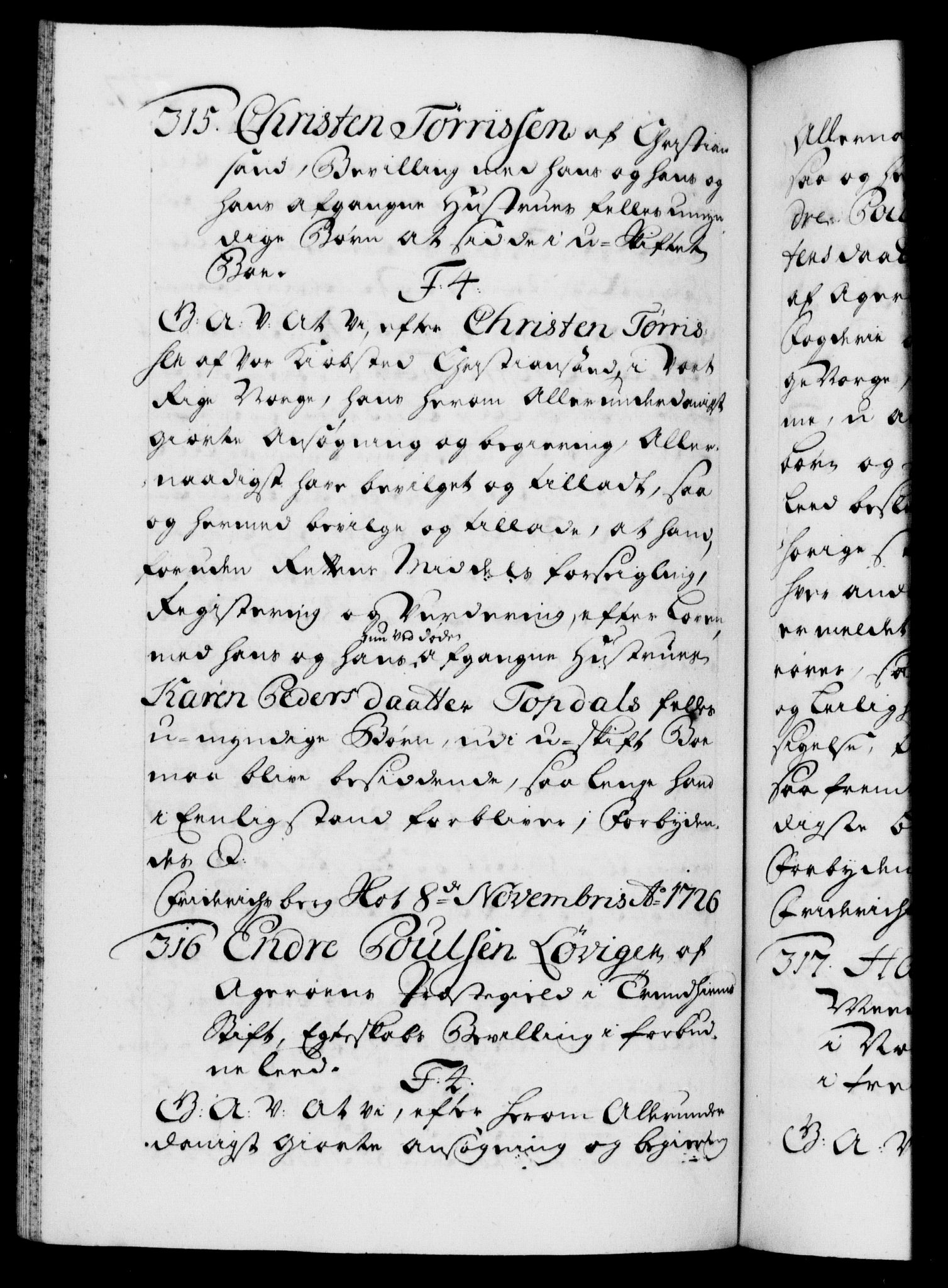 Danske Kanselli 1572-1799, AV/RA-EA-3023/F/Fc/Fca/Fcaa/L0025: Norske registre, 1726-1728, s. 227b