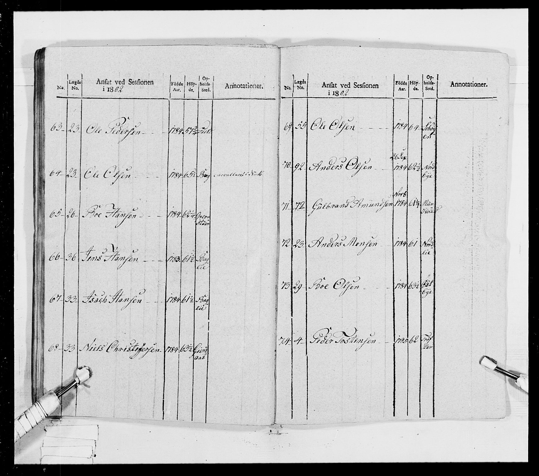 Generalitets- og kommissariatskollegiet, Det kongelige norske kommissariatskollegium, AV/RA-EA-5420/E/Eh/L0023: Norske jegerkorps, 1805, s. 324