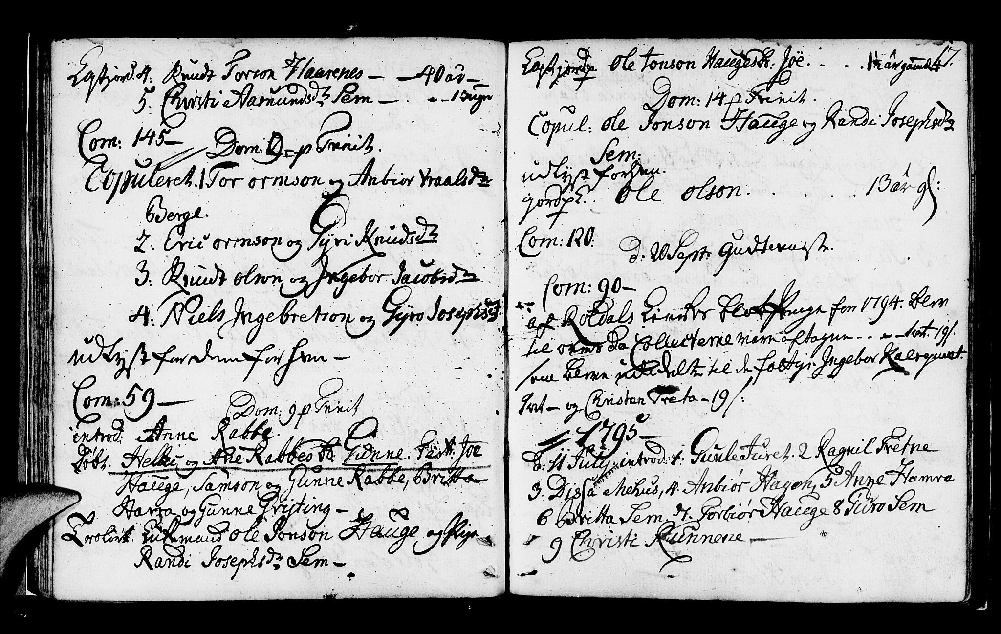 Røldal sokneprestembete, SAB/A-100247: Ministerialbok nr. A 1, 1780-1816, s. 17