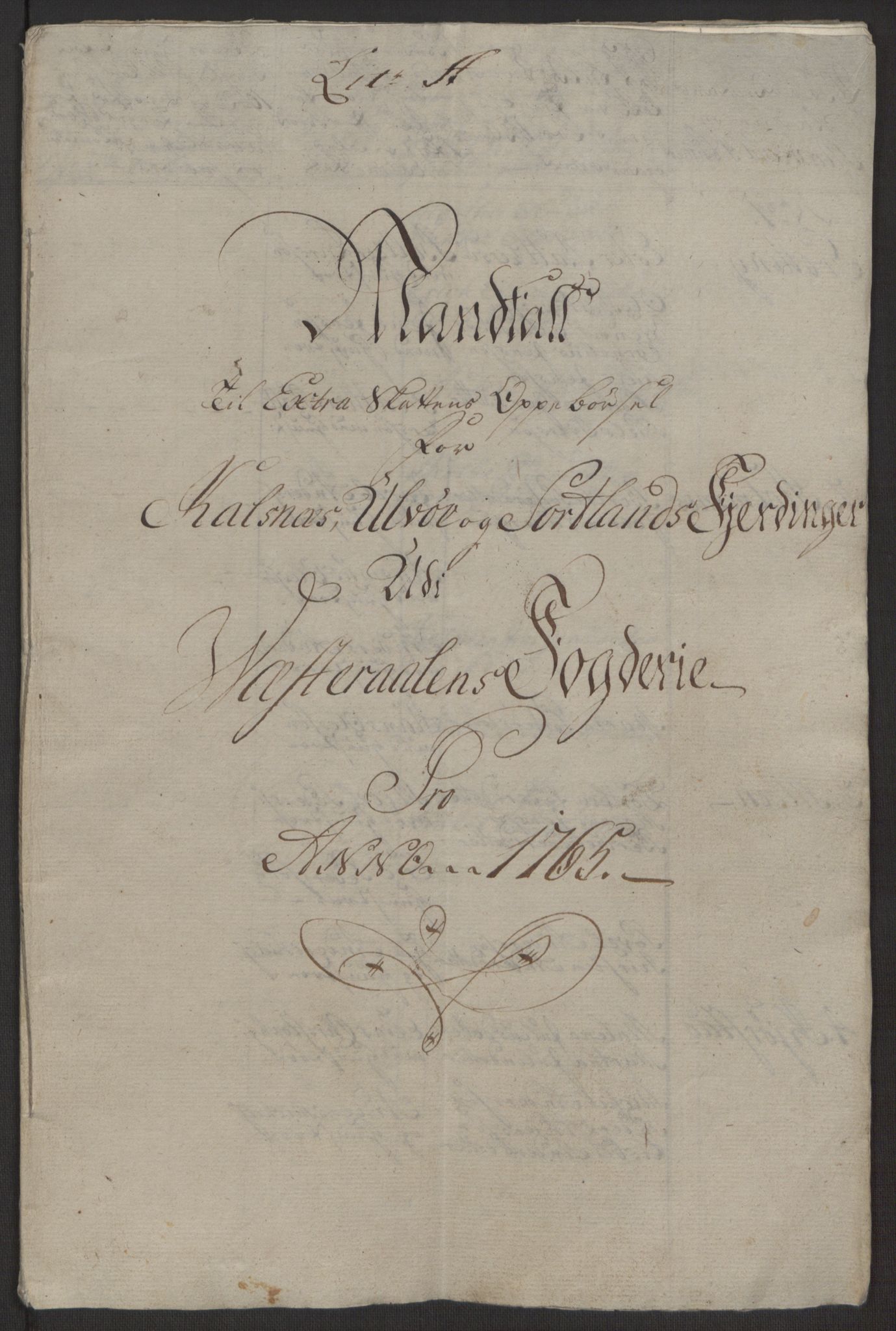 Rentekammeret inntil 1814, Realistisk ordnet avdeling, AV/RA-EA-4070/Ol/L0022a/0002: [Gg 10]: Ekstraskatten, 23.09.1762. Nordlands amt / Vesterålen, Andenes og Lofoten, 1763-1769, s. 34