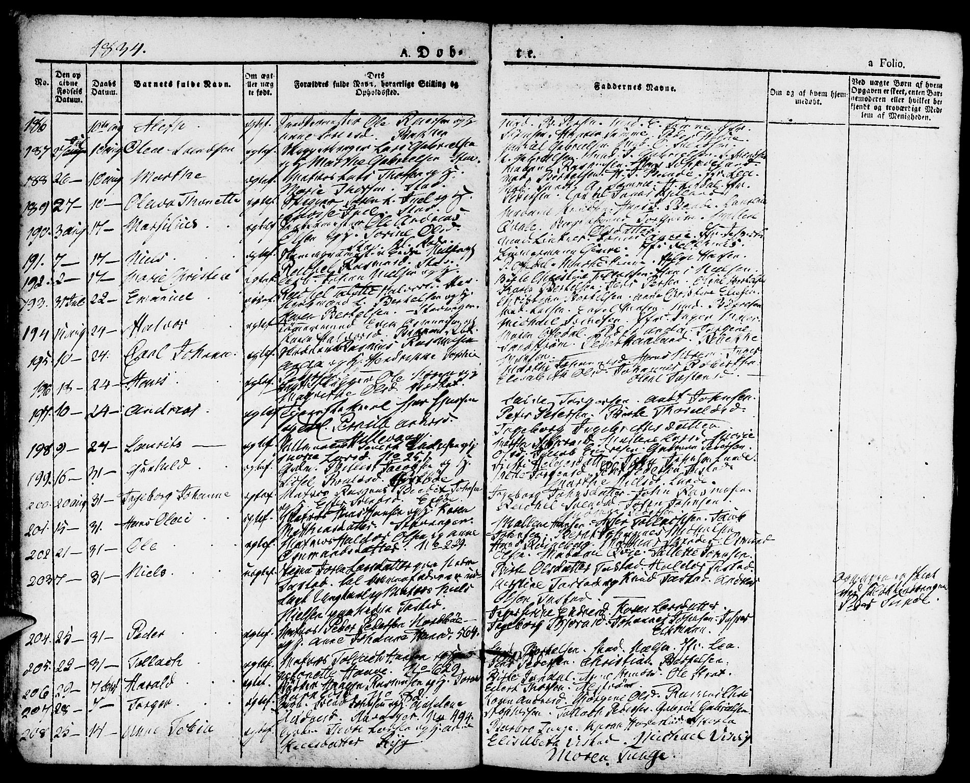 Domkirken sokneprestkontor, AV/SAST-A-101812/001/30/30BA/L0011: Ministerialbok nr. A 11, 1832-1856