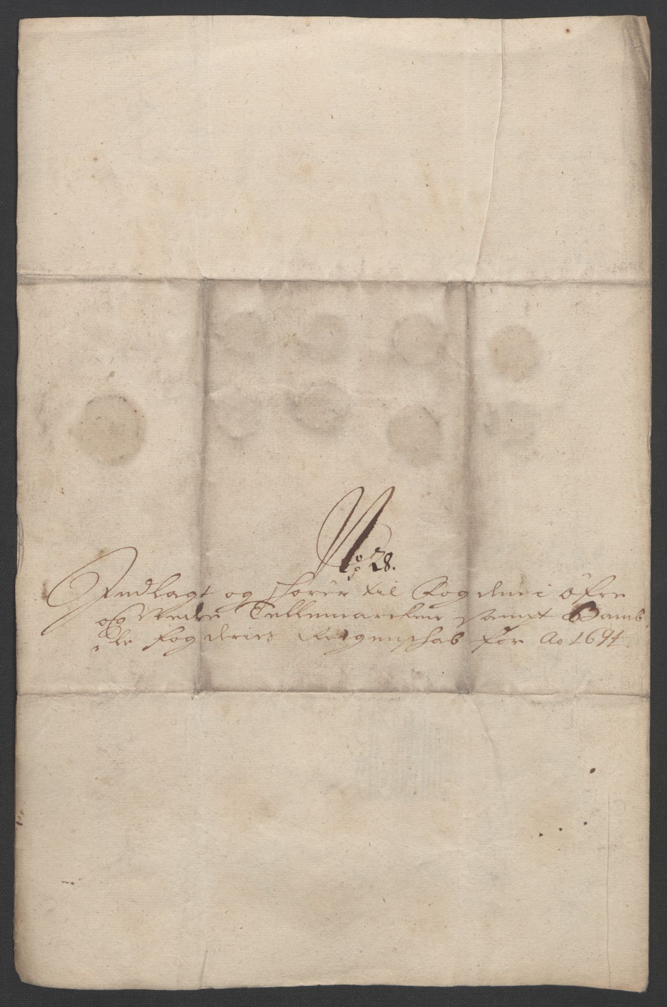 Rentekammeret inntil 1814, Reviderte regnskaper, Fogderegnskap, RA/EA-4092/R36/L2092: Fogderegnskap Øvre og Nedre Telemark og Bamble, 1694, s. 236