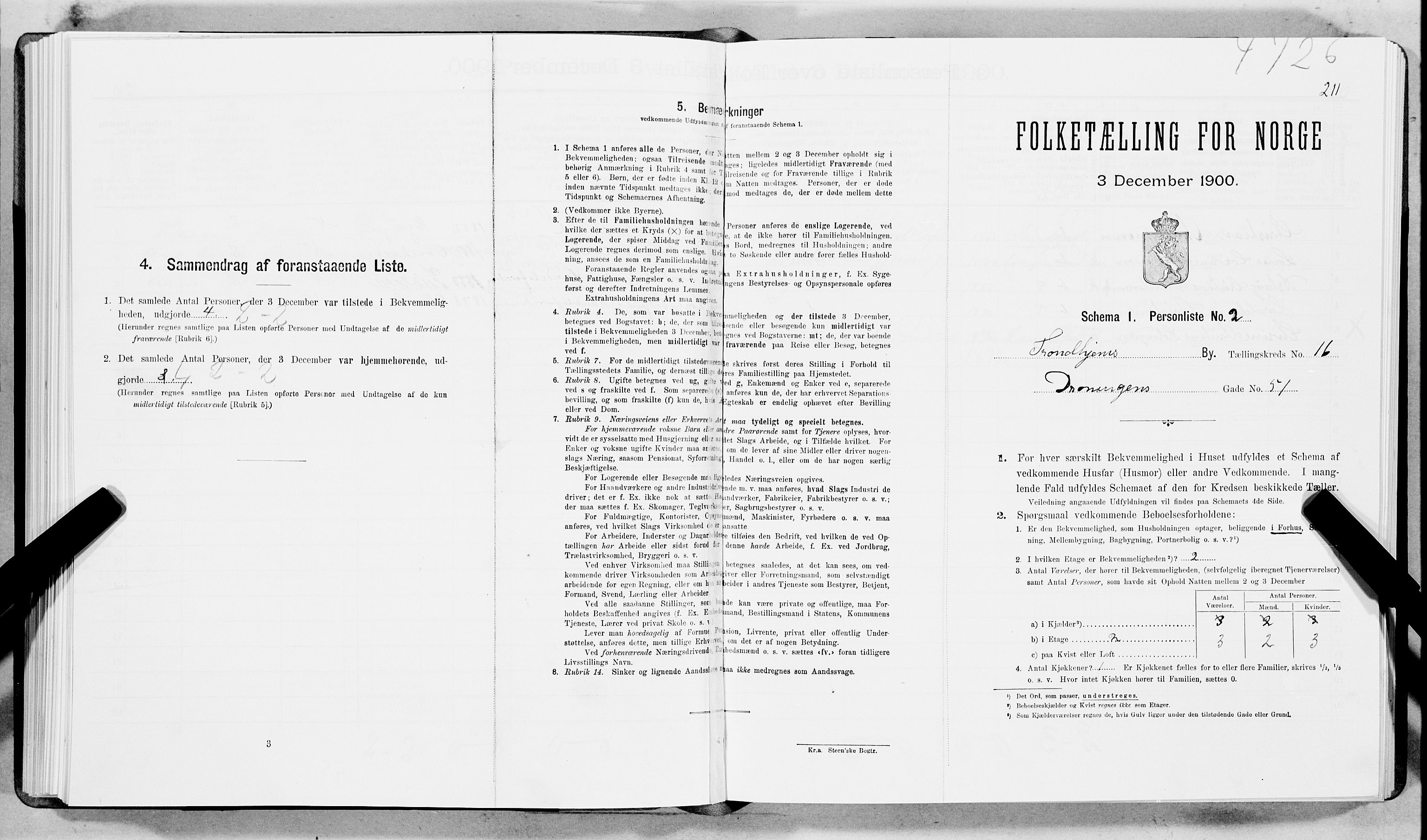 SAT, Folketelling 1900 for 1601 Trondheim kjøpstad, 1900, s. 2750