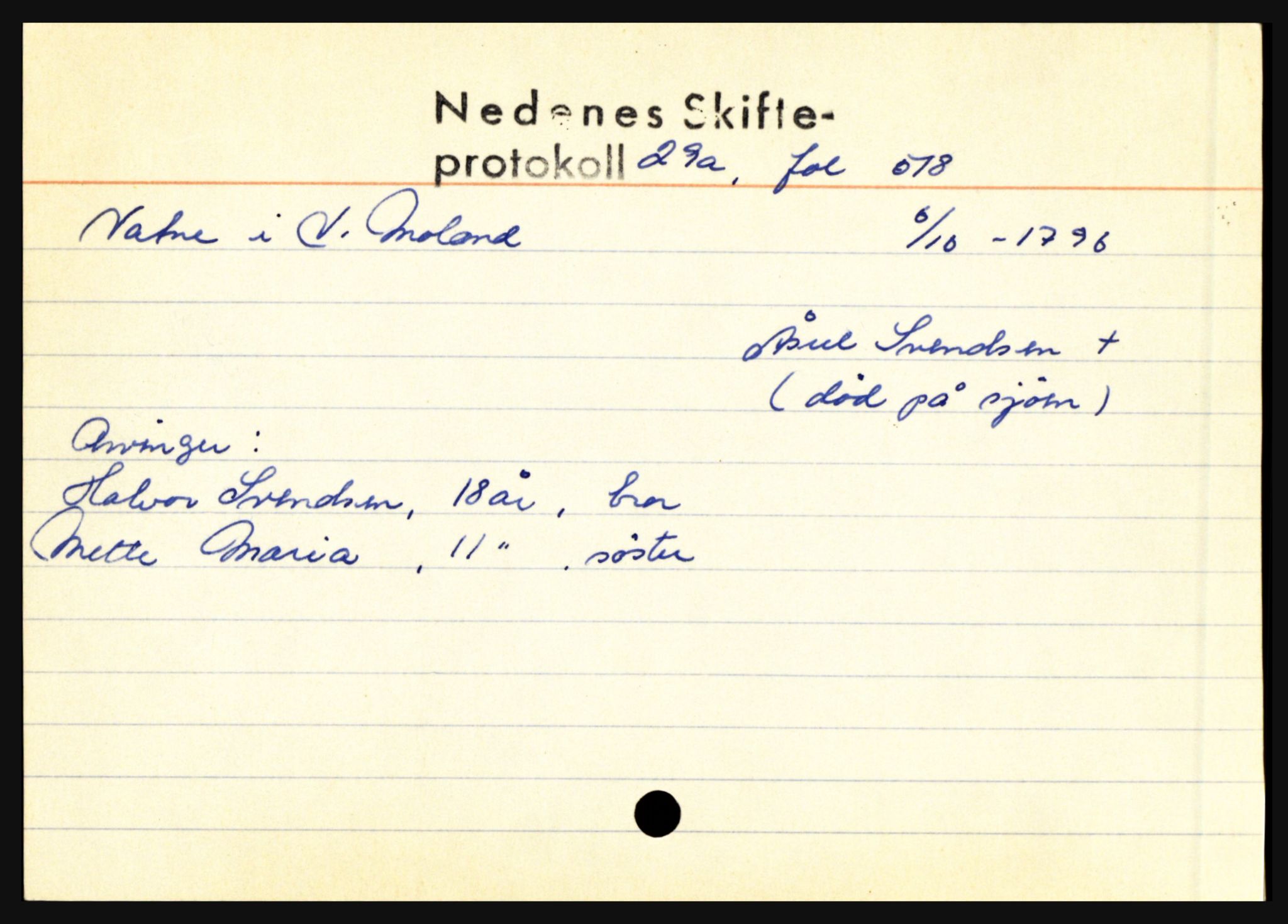 Nedenes sorenskriveri før 1824, AV/SAK-1221-0007/H, s. 32629
