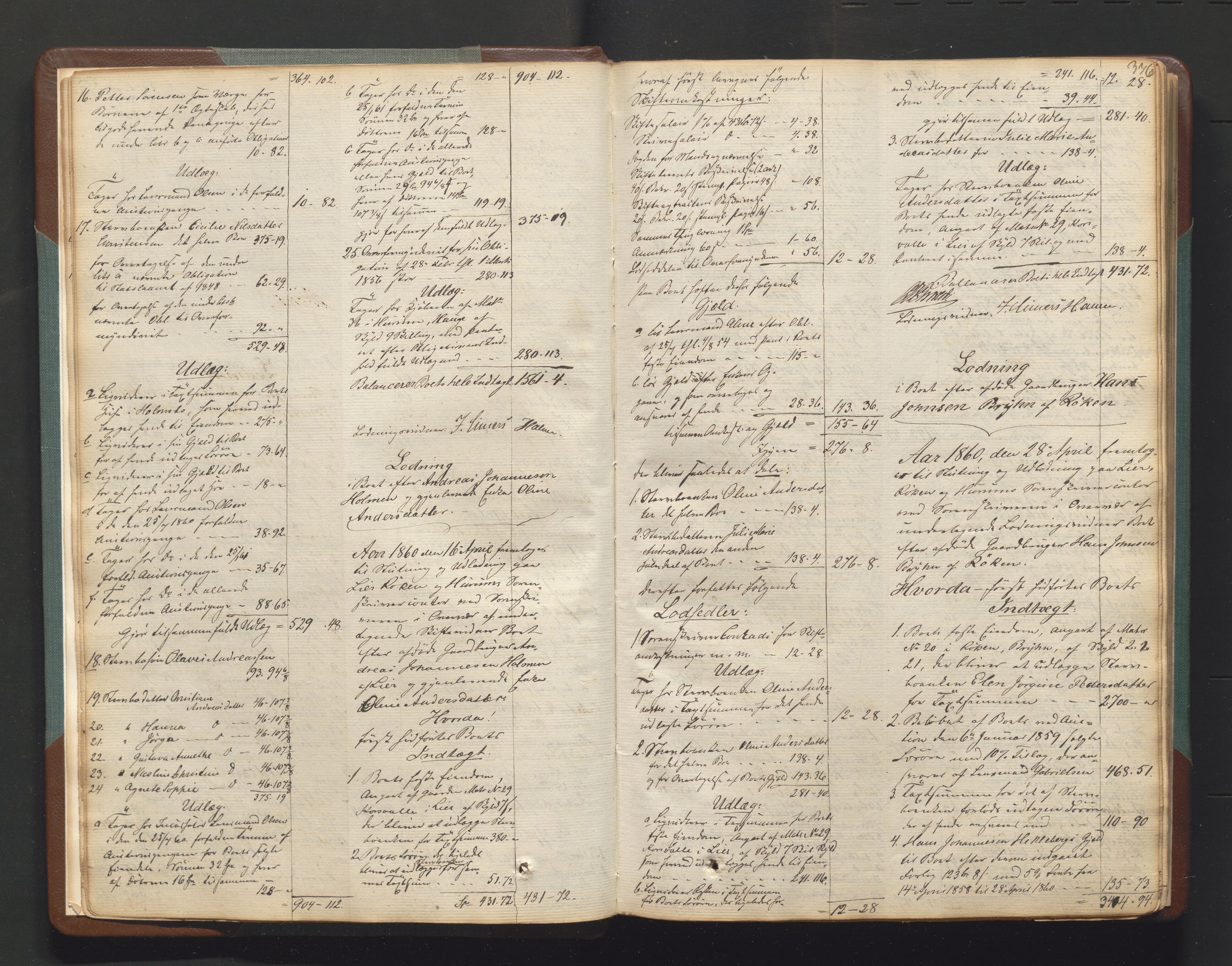 Lier, Røyken og Hurum sorenskriveri, AV/SAKO-A-89/H/He/L0001b: Skifteutlodningsprotokoll, 1859-1875, s. 375b-376a