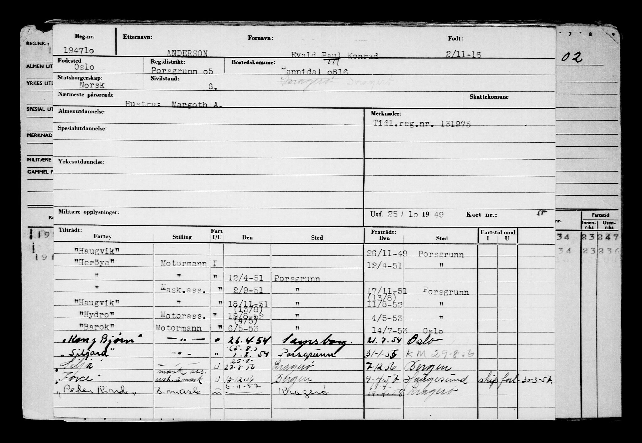 Direktoratet for sjømenn, RA/S-3545/G/Gb/L0143: Hovedkort, 1916, s. 519