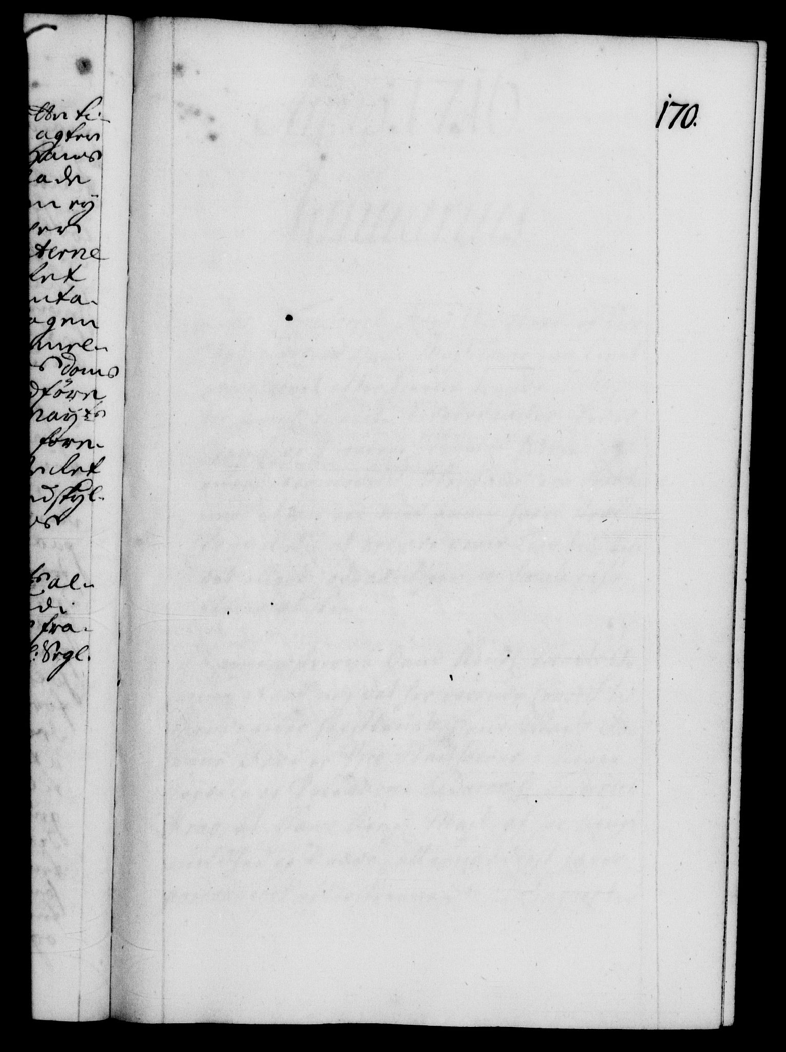 Danske Kanselli 1572-1799, RA/EA-3023/F/Fc/Fca/Fcab/L0020: Norske tegnelser, 1715-1718, s. 170a