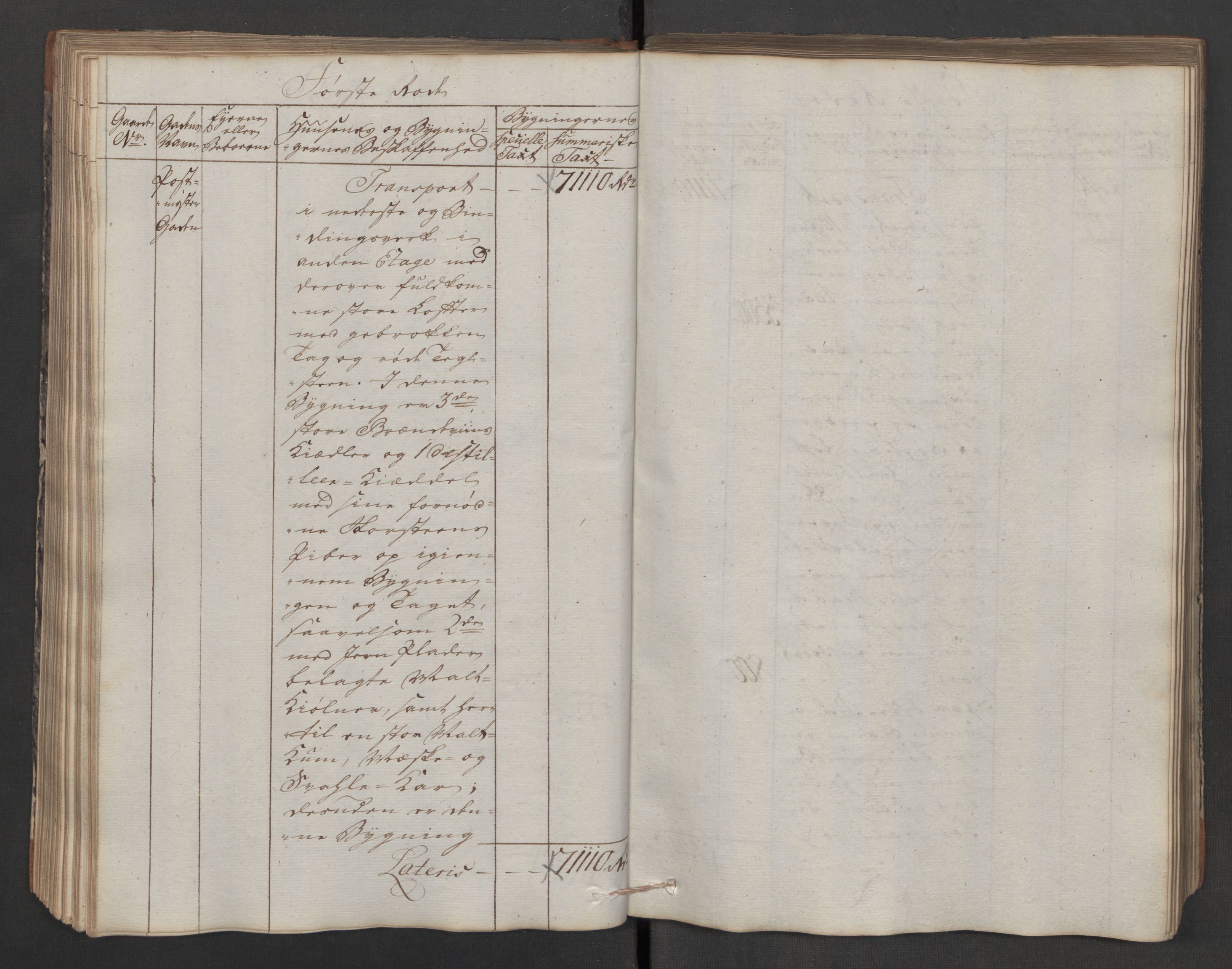 Kommersekollegiet, Brannforsikringskontoret 1767-1814, AV/RA-EA-5458/F/Fa/L0040/0005: Moss / Branntakstprotokoll, 1797, s. 113