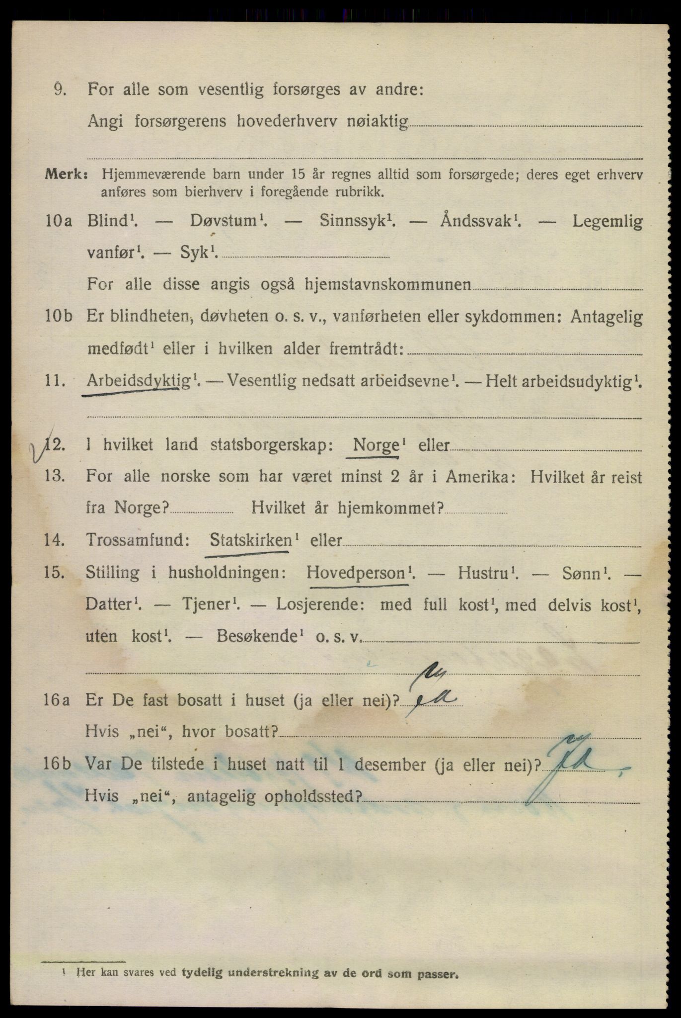 SAO, Folketelling 1920 for 0301 Kristiania kjøpstad, 1920, s. 654284