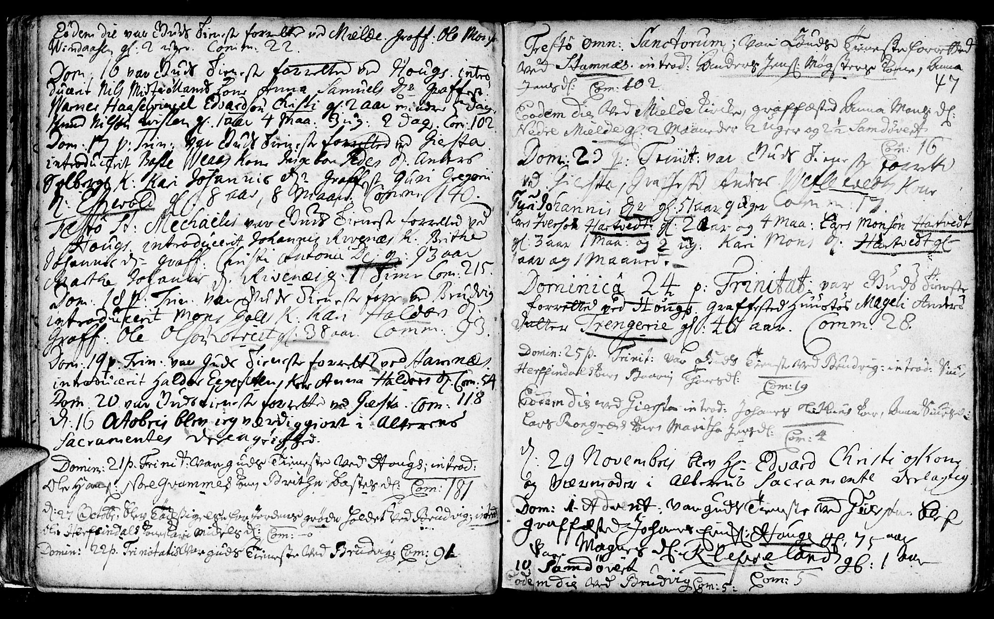 Haus sokneprestembete, SAB/A-75601/H/Haa: Ministerialbok nr. A 5, 1733-1747, s. 48