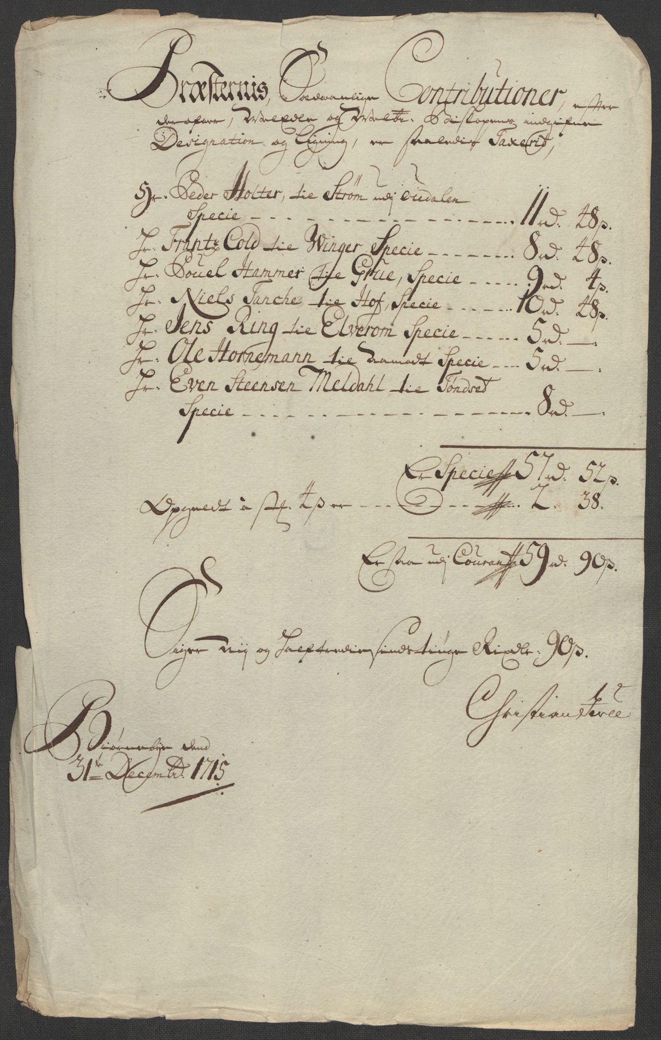 Rentekammeret inntil 1814, Reviderte regnskaper, Fogderegnskap, RA/EA-4092/R13/L0853: Fogderegnskap Solør, Odal og Østerdal, 1715, s. 157