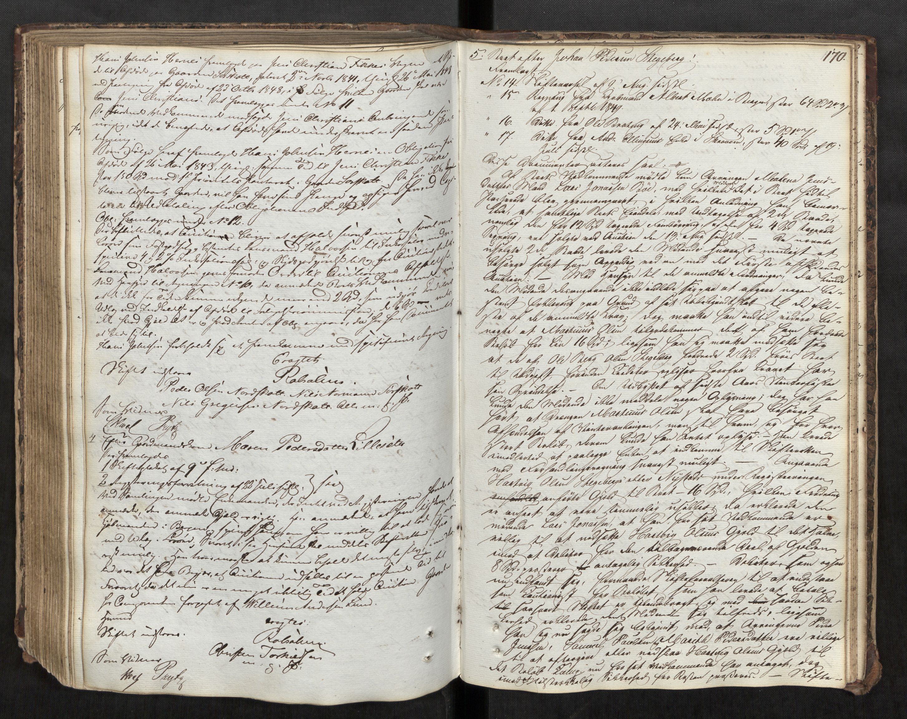 Salten sorenskriveri, AV/SAT-A-4578/1/3/3B/L0004: Skiftebehandlingsprotokoll, 1846-1851, s. 170