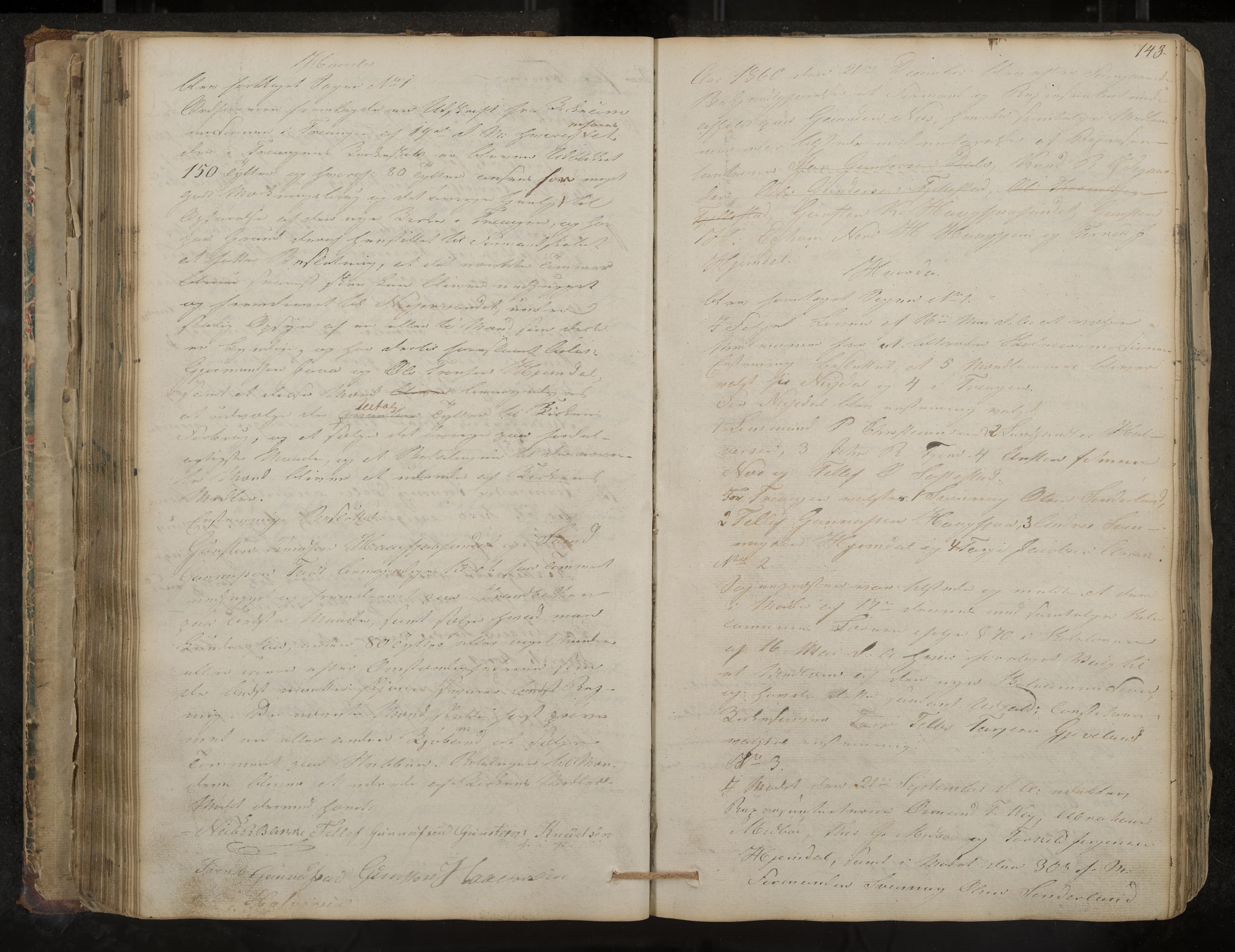 Nissedal formannskap og sentraladministrasjon, IKAK/0830021-1/A/L0001: Møtebok, 1838-1870, s. 143
