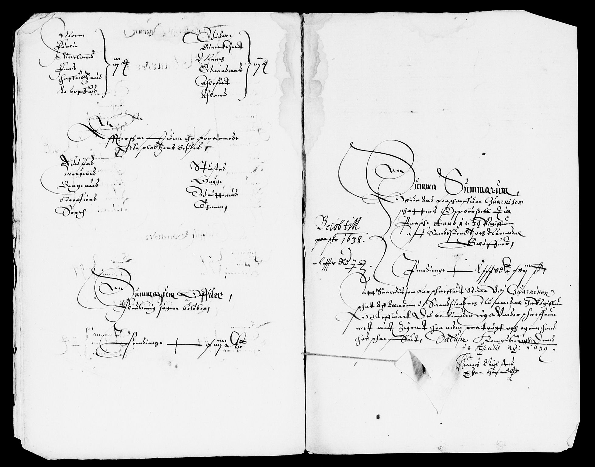 Rentekammeret inntil 1814, Reviderte regnskaper, Lensregnskaper, AV/RA-EA-5023/R/Rb/Rbn/L0002: Numedal og Sandsvær len, 1638-1643