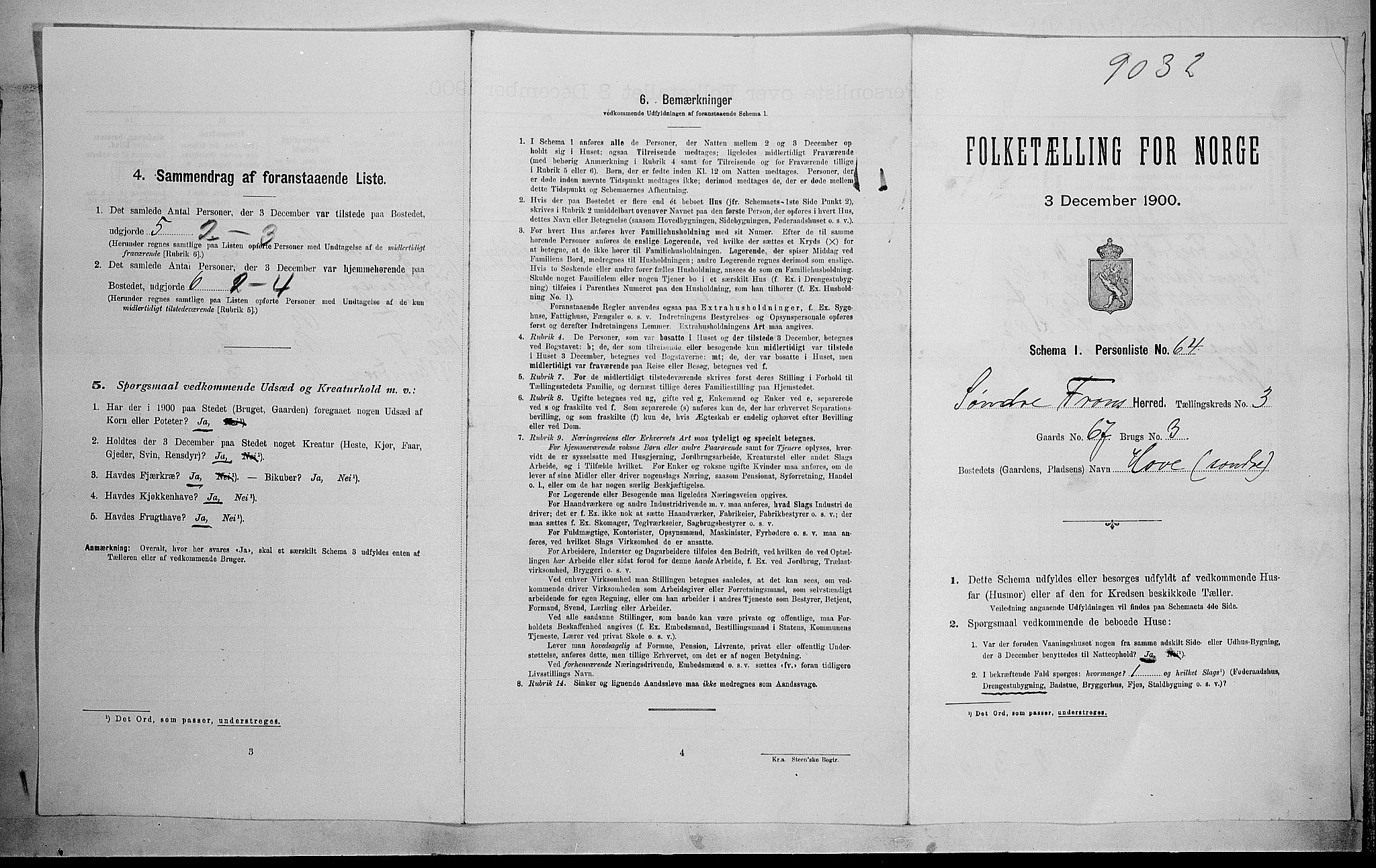SAH, Folketelling 1900 for 0519 Sør-Fron herred, 1900, s. 427