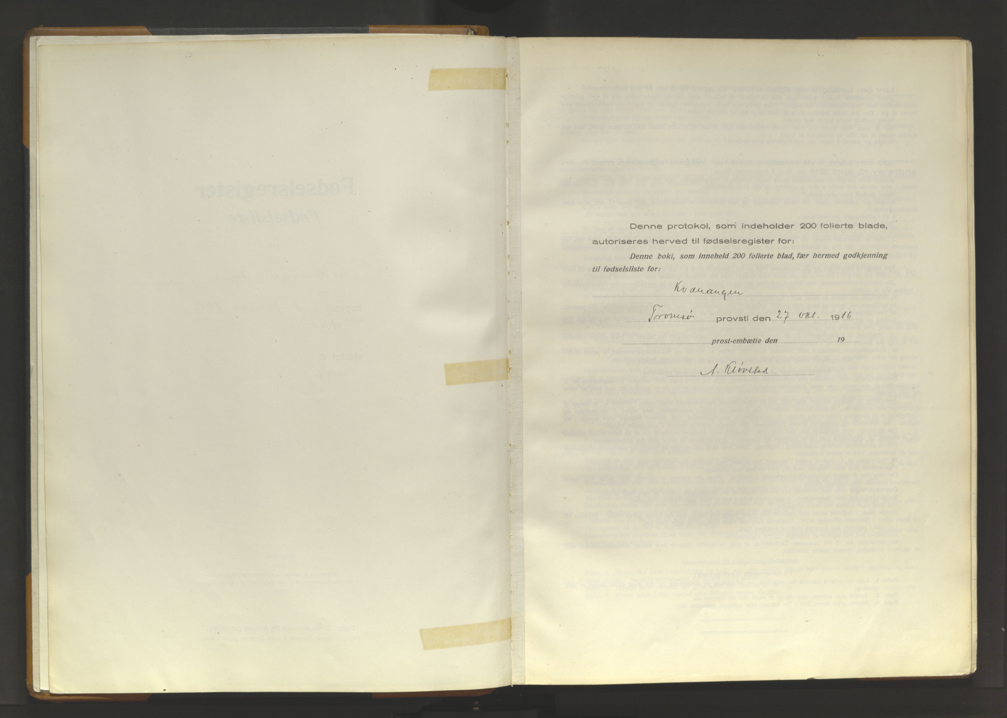 Skjervøy sokneprestkontor, SATØ/S-1300/I/Ia/L0062: Fødselsregister nr. 62, 1916-1950