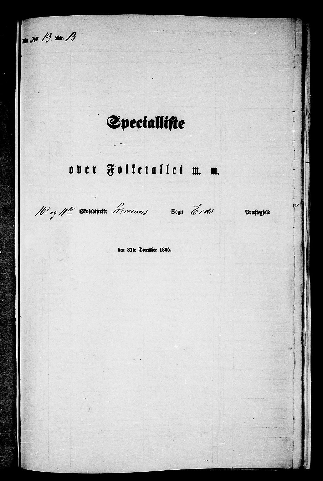 RA, Folketelling 1865 for 1443P Eid prestegjeld, 1865, s. 206