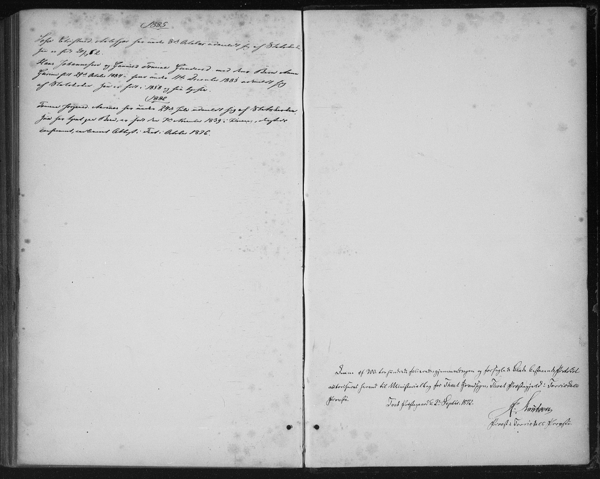Tveit sokneprestkontor, SAK/1111-0043/F/Fa/L0006: Ministerialbok nr. A 6, 1872-1886