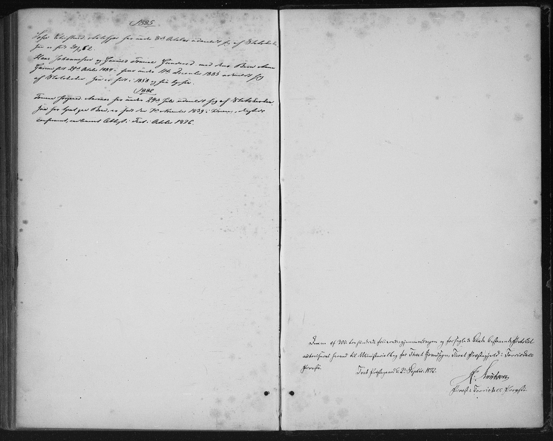 Tveit sokneprestkontor, AV/SAK-1111-0043/F/Fa/L0006: Ministerialbok nr. A 6, 1872-1886