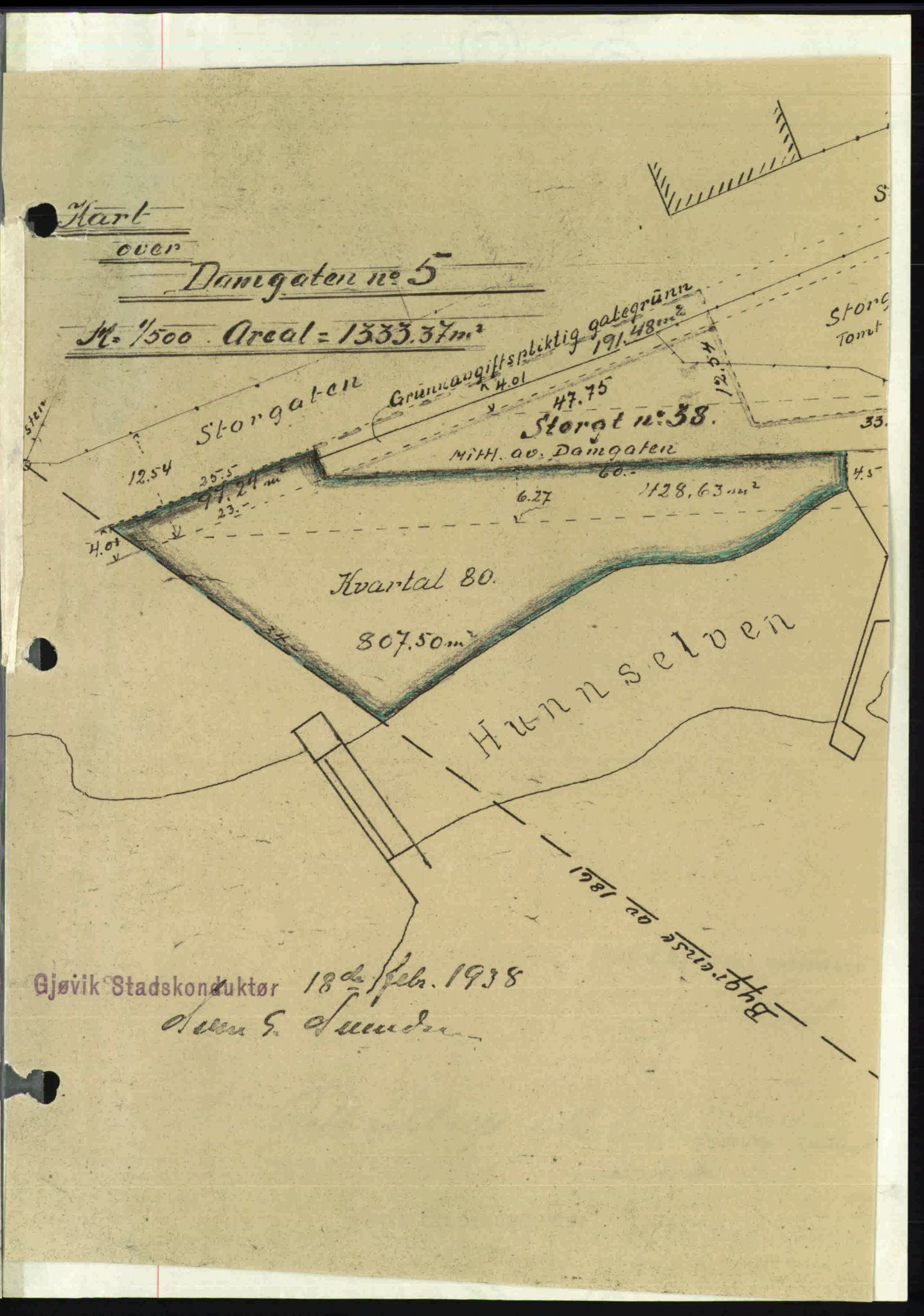 Toten tingrett, AV/SAH-TING-006/H/Hb/Hbc/L0003: Pantebok nr. Hbc-03, 1937-1938, Dagboknr: 511/1938