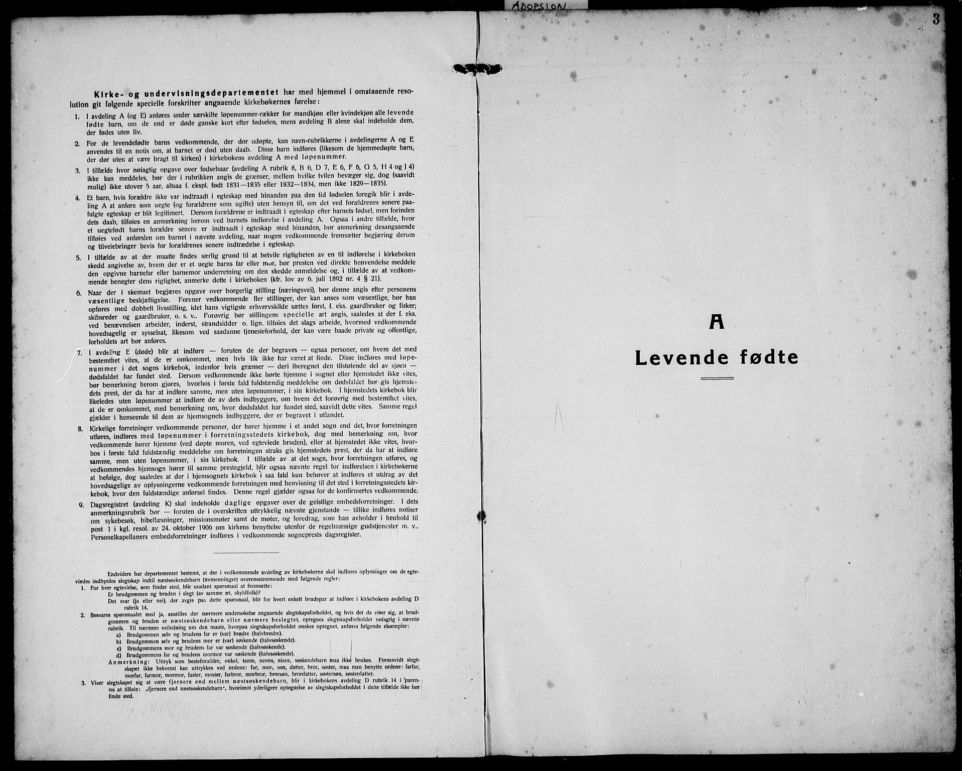 Hetland sokneprestkontor, AV/SAST-A-101826/30/30BB/L0011: Klokkerbok nr. B 11, 1921-1939, s. 3