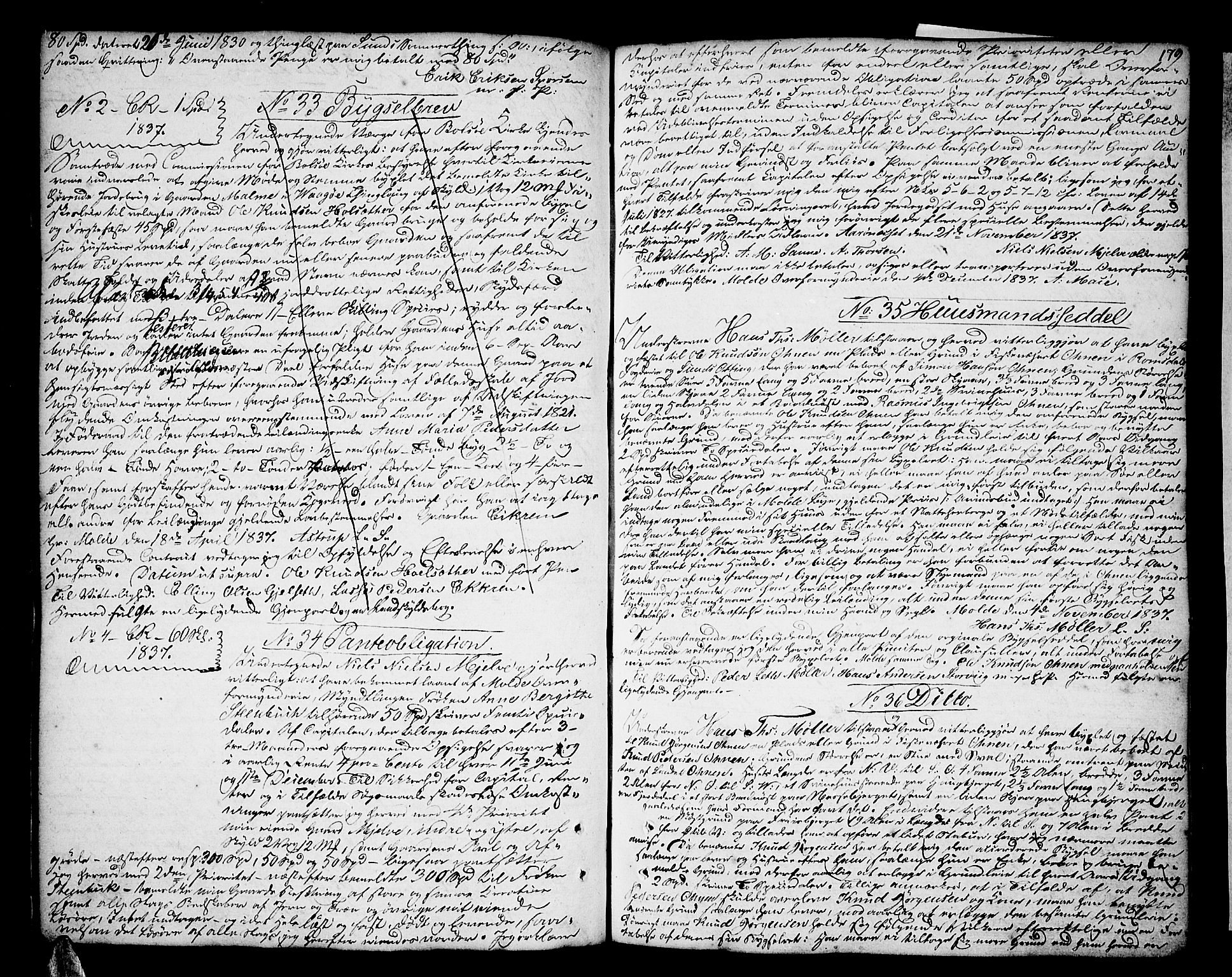 Romsdal sorenskriveri, SAT/A-4149/1/2/2C/L0011: Pantebok nr. 9, 1835-1841, s. 179