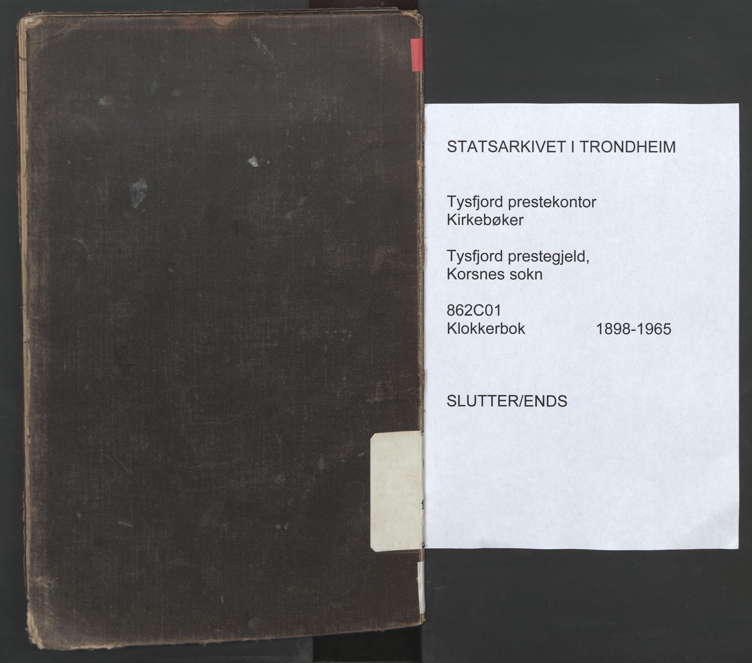 Ministerialprotokoller, klokkerbøker og fødselsregistre - Nordland, SAT/A-1459/862/L0888: Klokkerbok nr. 862C01, 1898-1965