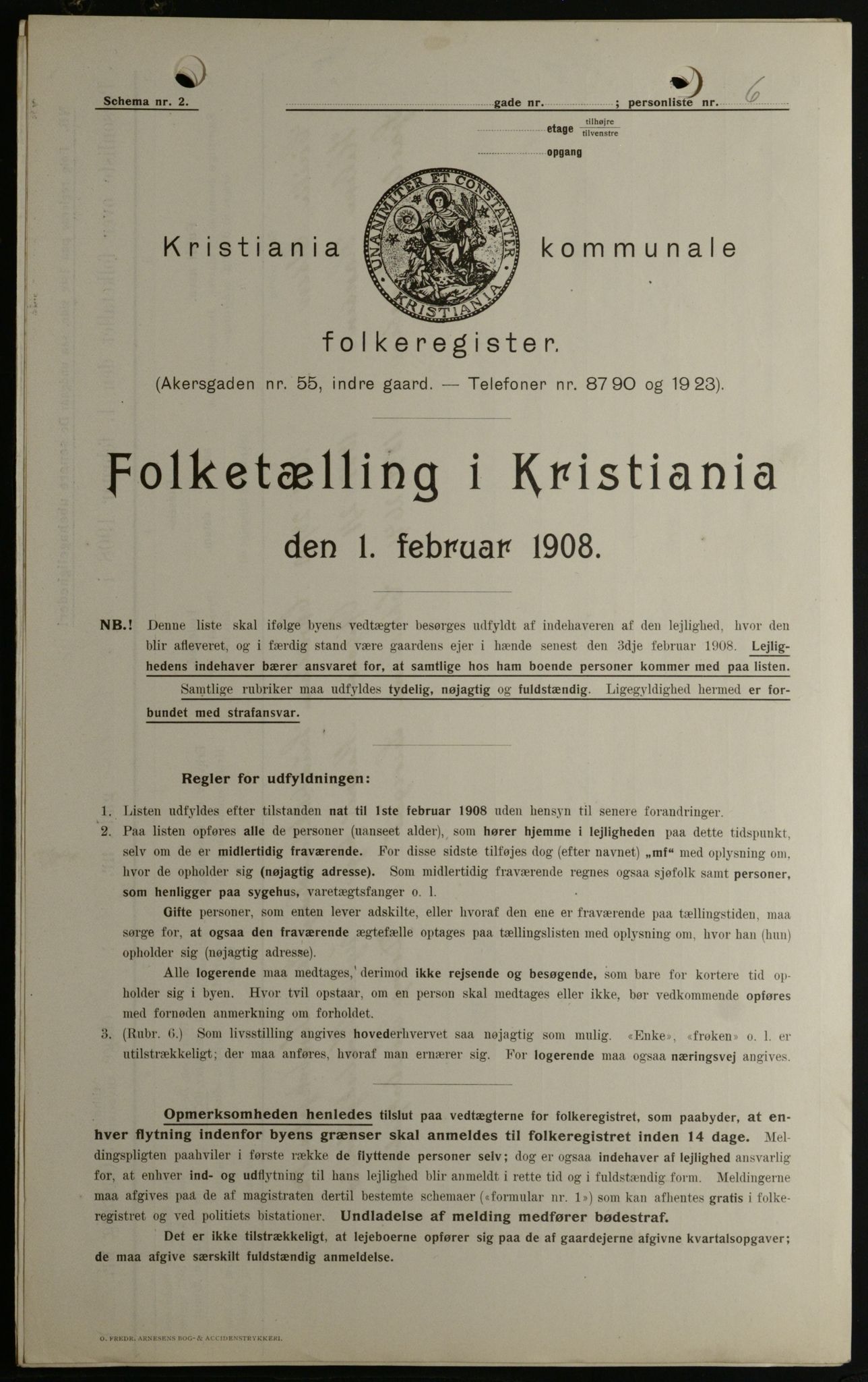OBA, Kommunal folketelling 1.2.1908 for Kristiania kjøpstad, 1908, s. 103621