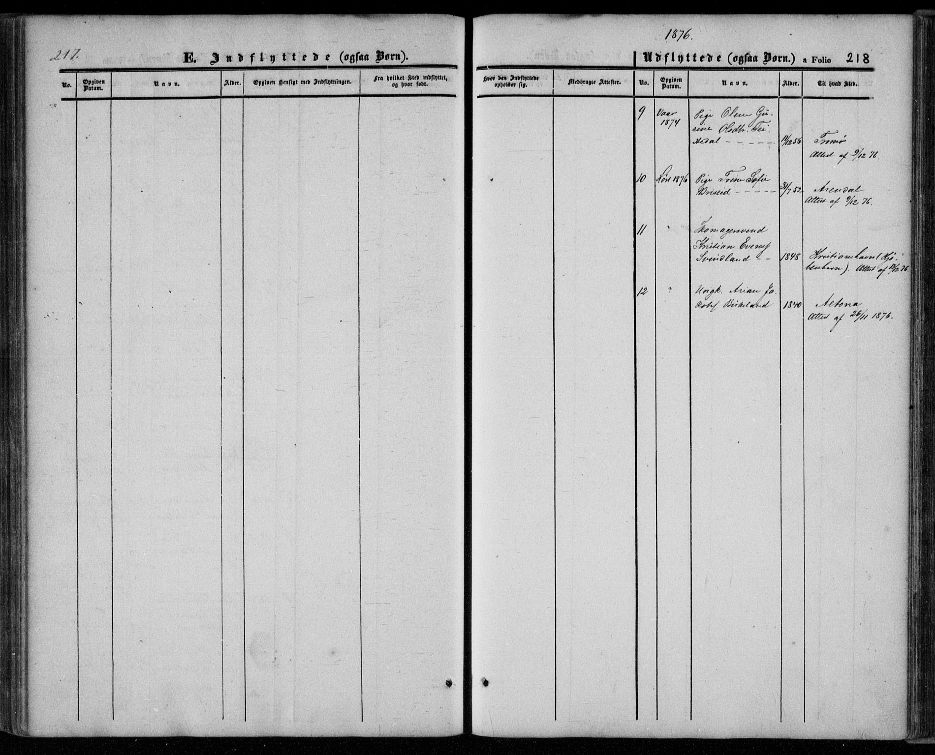 Kvinesdal sokneprestkontor, SAK/1111-0026/F/Fa/Faa/L0002: Ministerialbok nr. A 2, 1850-1876, s. 218