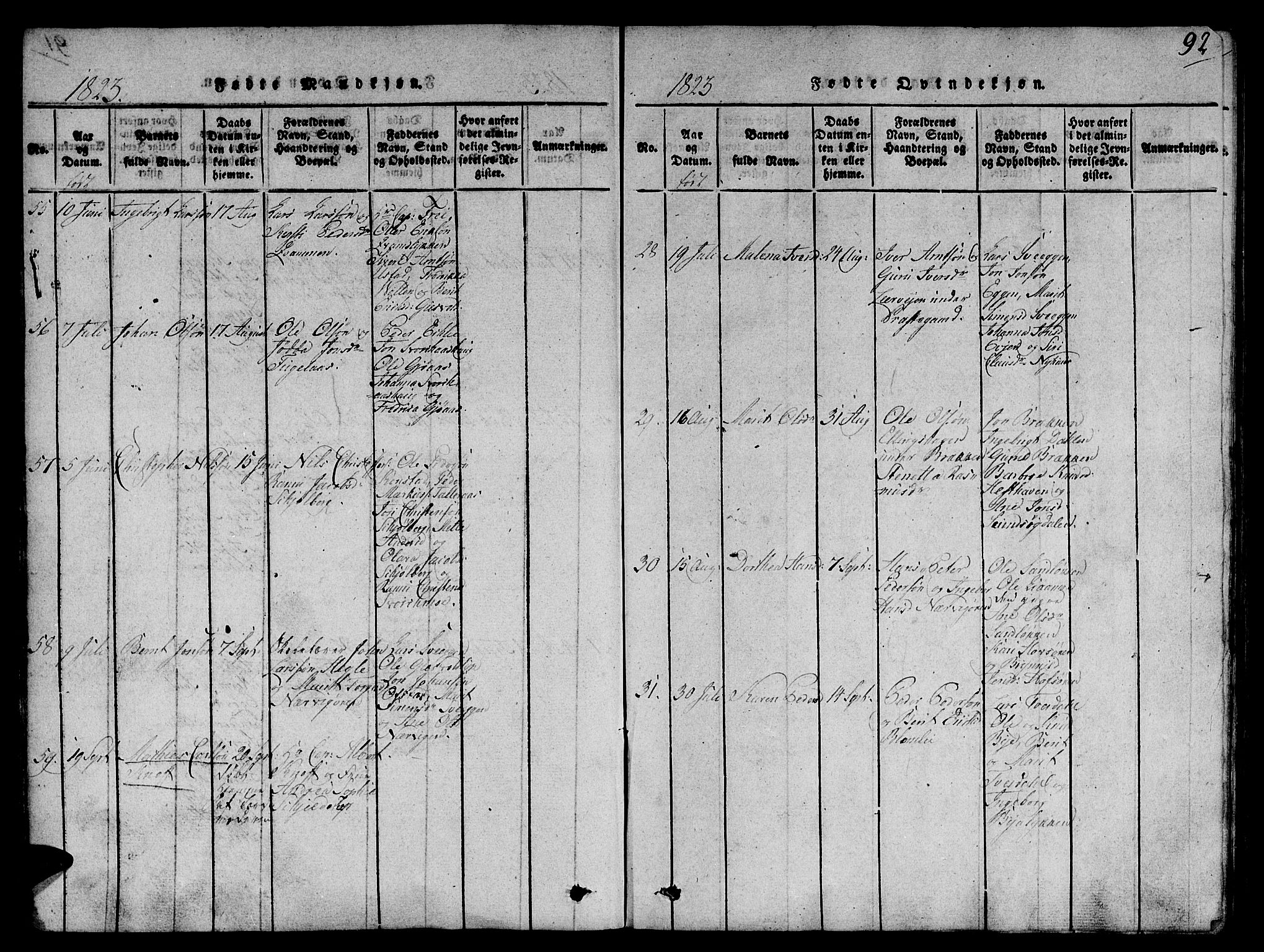 Ministerialprotokoller, klokkerbøker og fødselsregistre - Sør-Trøndelag, SAT/A-1456/668/L0803: Ministerialbok nr. 668A03, 1800-1826, s. 92