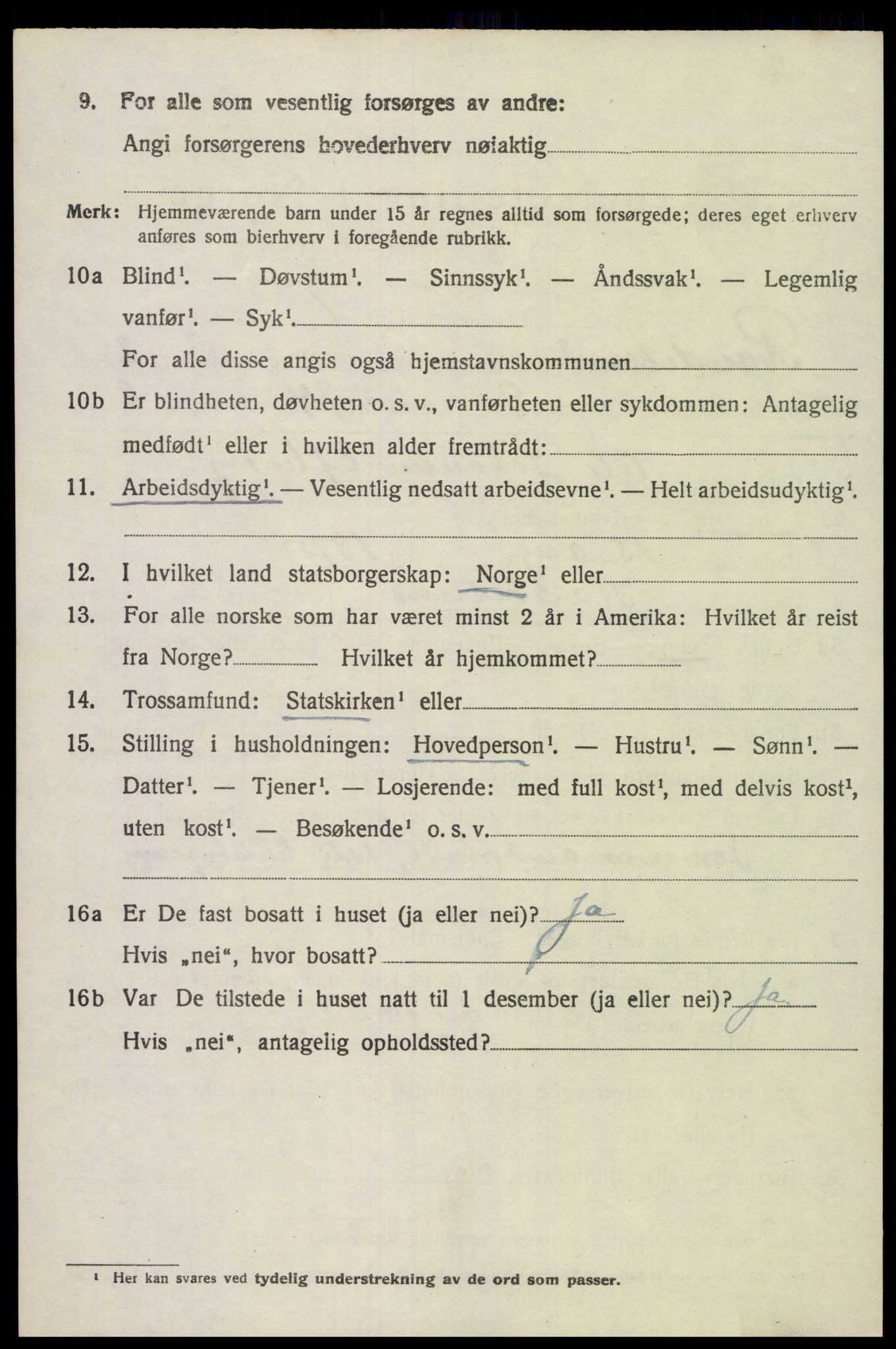 SAK, Folketelling 1920 for 1011 Randesund herred, 1920, s. 1163